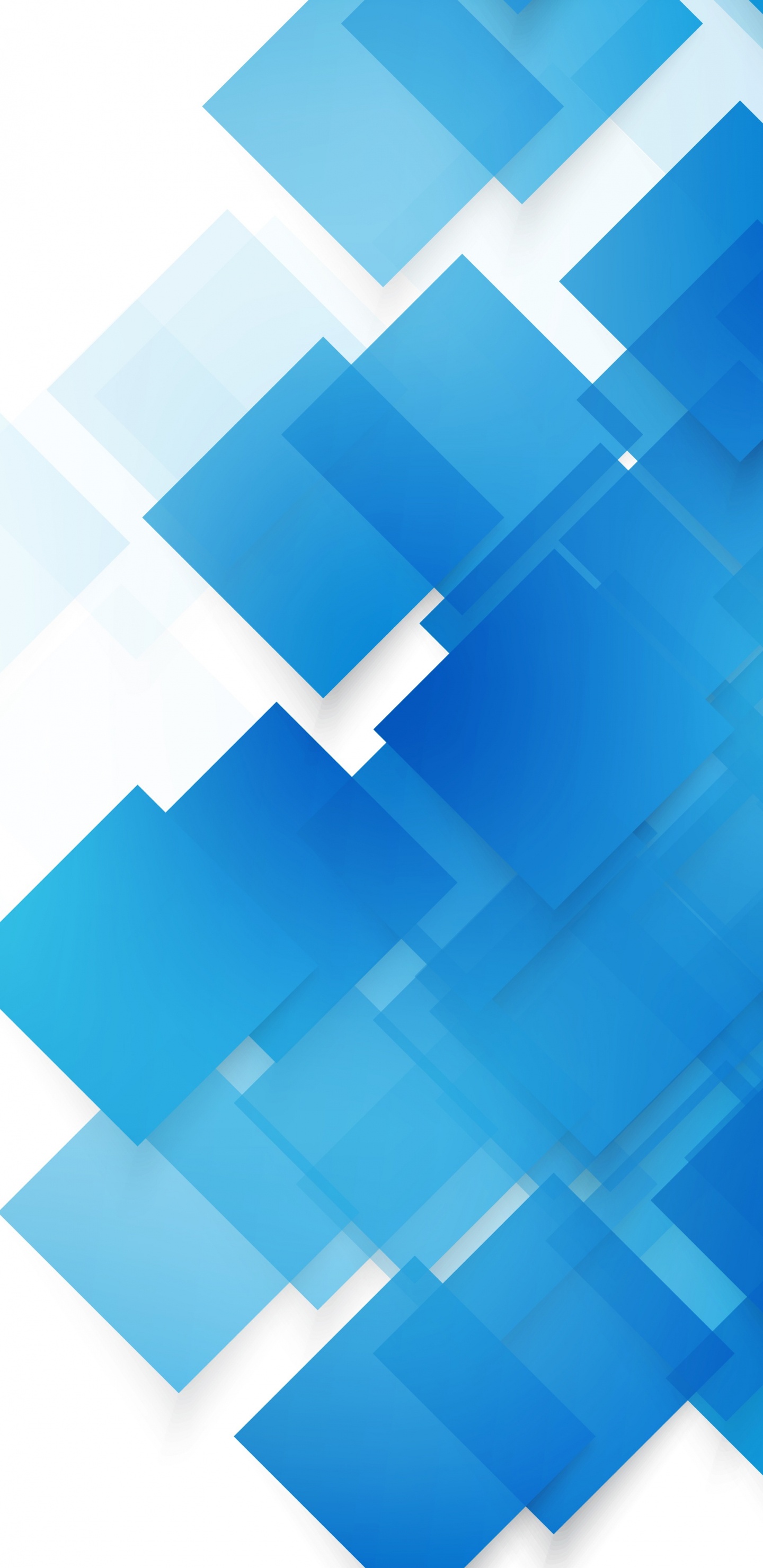 Blaue Und Weiße Abstrakte Kunst. Wallpaper in 1440x2960 Resolution