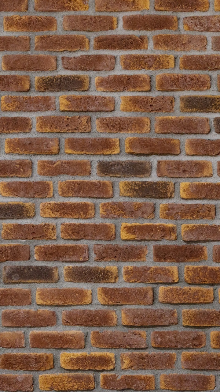 Mur de Briques Brunes et Noires. Wallpaper in 720x1280 Resolution