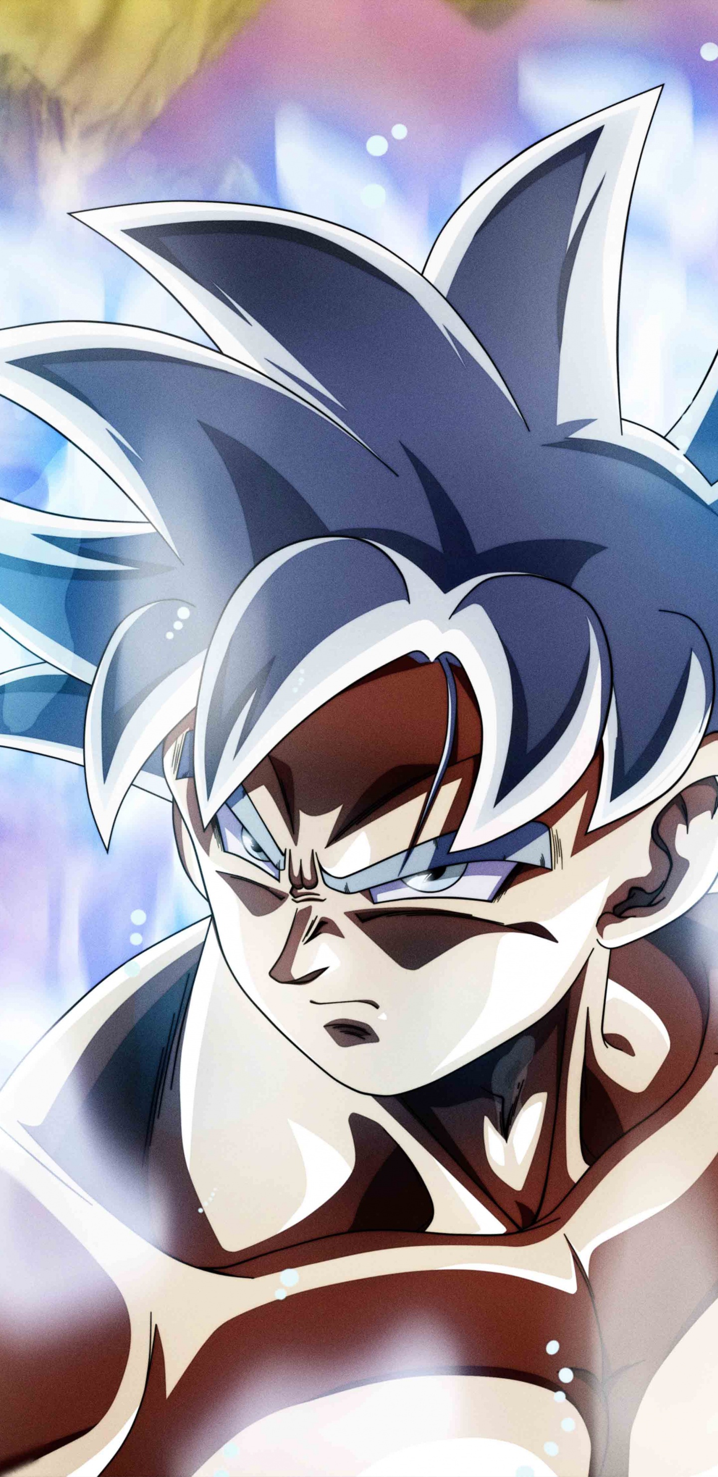 Illustration de Dragon Blanc et Violet. Wallpaper in 1440x2960 Resolution