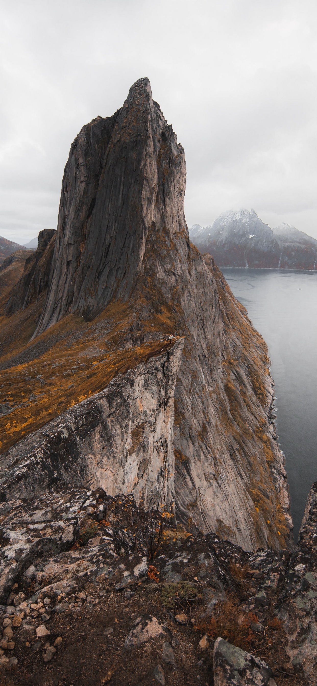 Norway, Mountain, Cloud, Water, Plant. Wallpaper in 1242x2688 Resolution