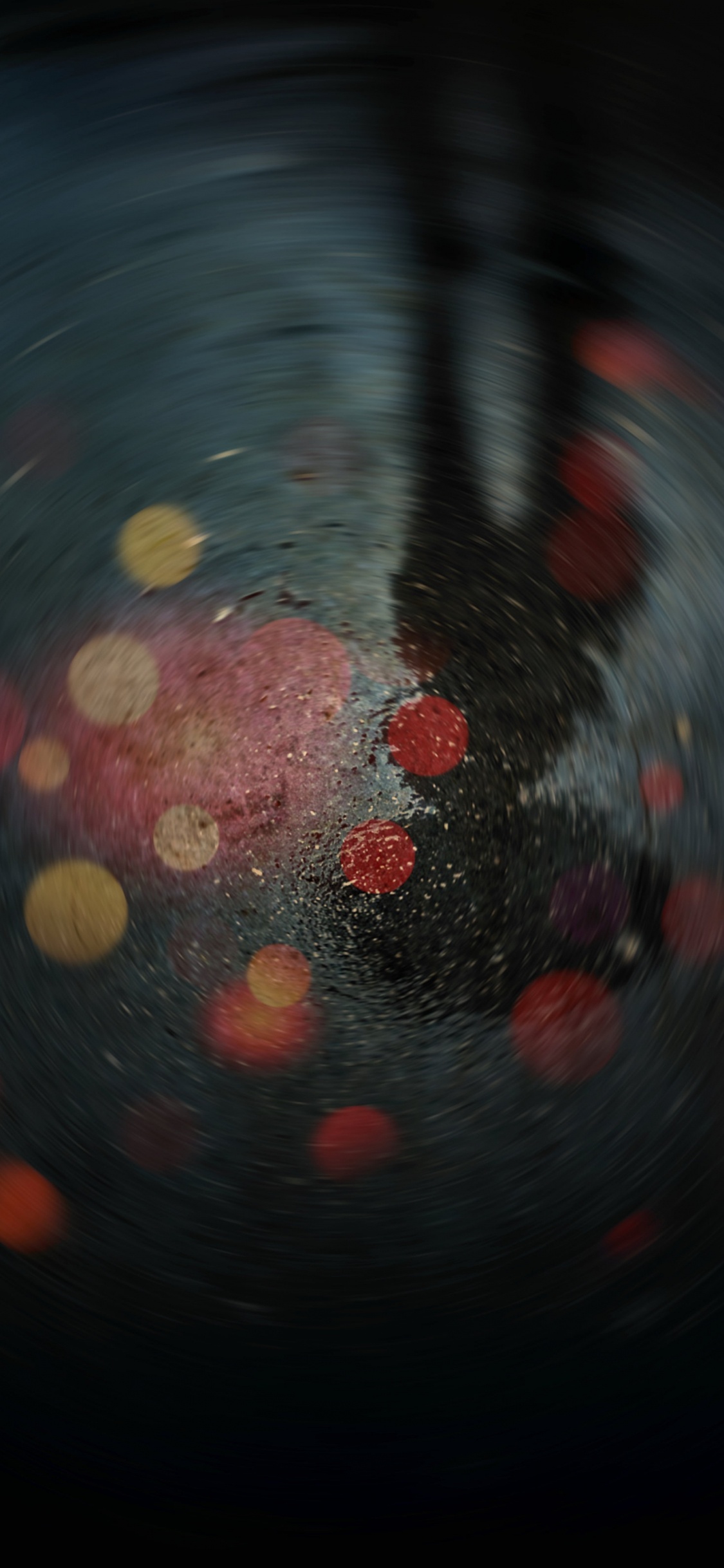 特效, 红色的, 圆圈, 空间, 色彩 壁纸 1125x2436 允许