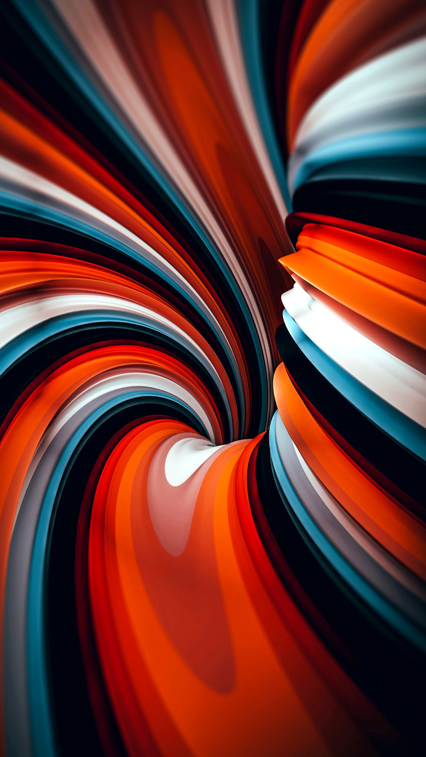 Orange, Art Fractal, la Pureté de la Couleur, Éclairage, Art. Wallpaper in 1440x2560 Resolution