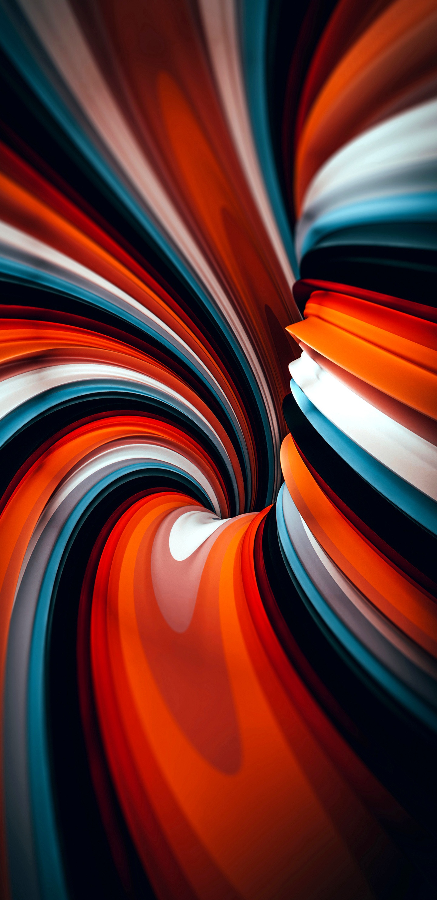 Orange, Art Fractal, la Pureté de la Couleur, Éclairage, Art. Wallpaper in 1440x2960 Resolution