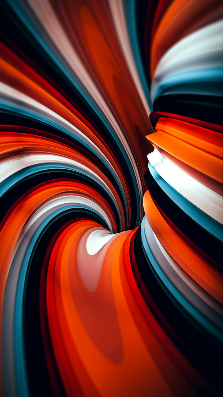 Orange, Art Fractal, la Pureté de la Couleur, Éclairage, Art. Wallpaper in 750x1334 Resolution