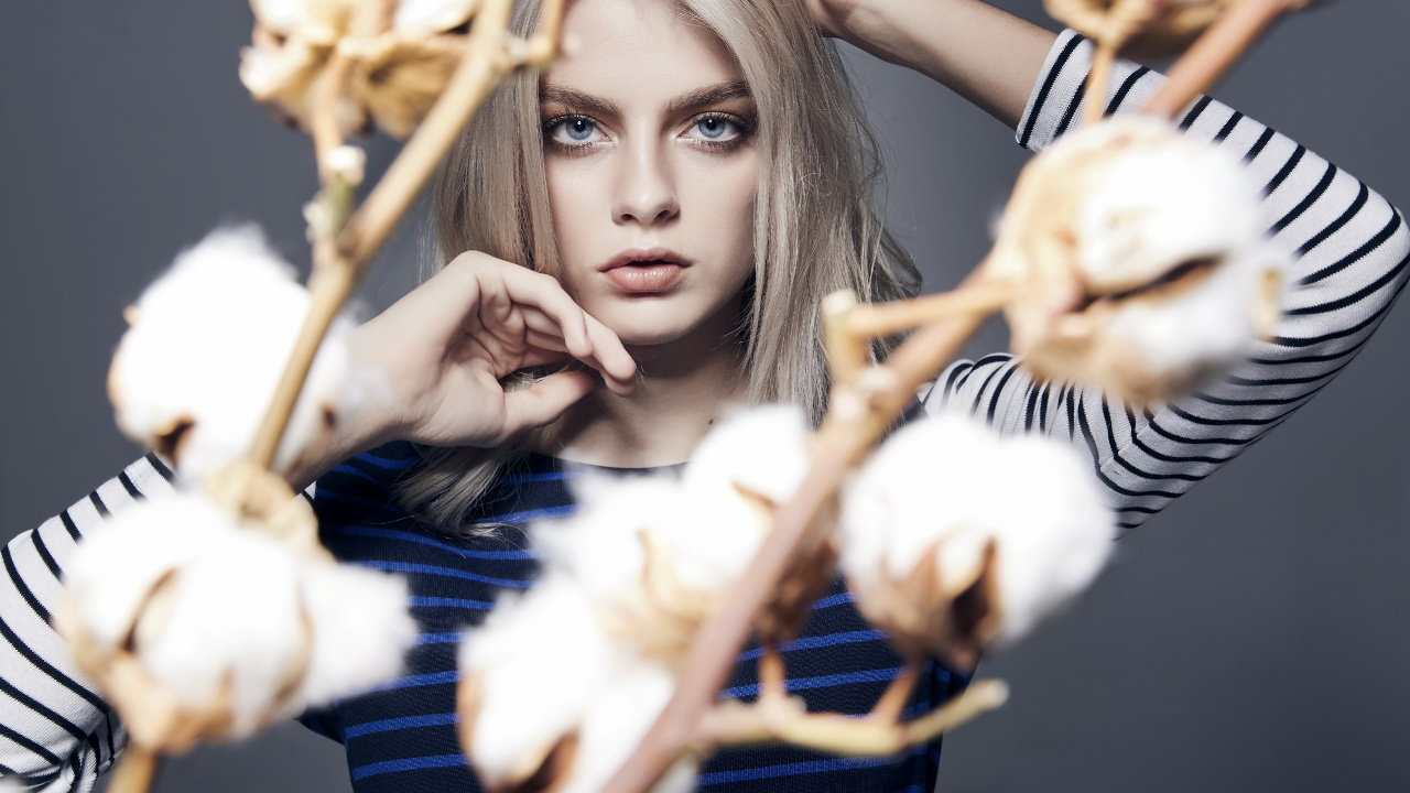 Beauty, Model, Face, Lip, Eye. Wallpaper in 1280x720 Resolution