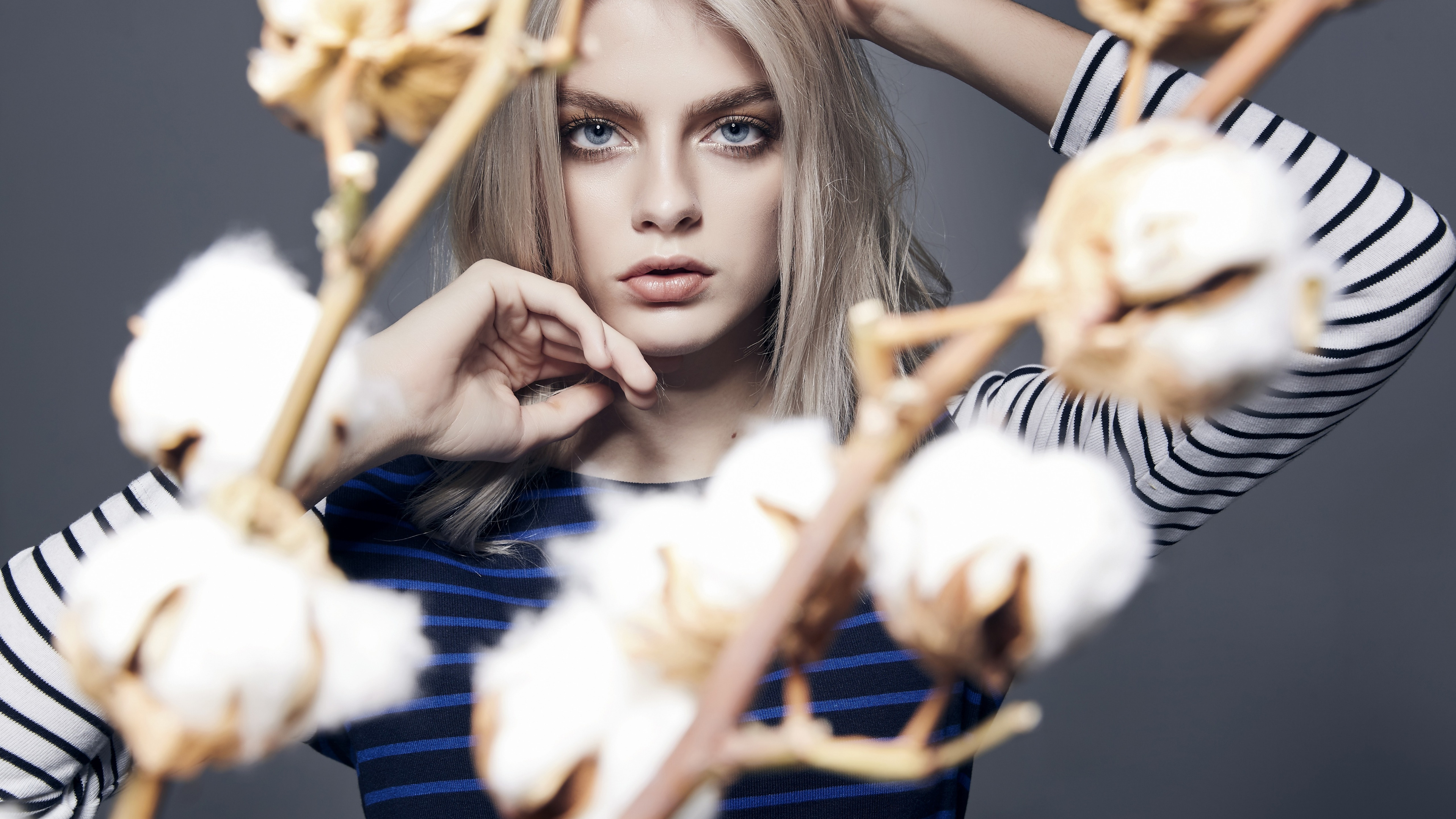 Beauty, Model, Face, Lip, Eye. Wallpaper in 3840x2160 Resolution