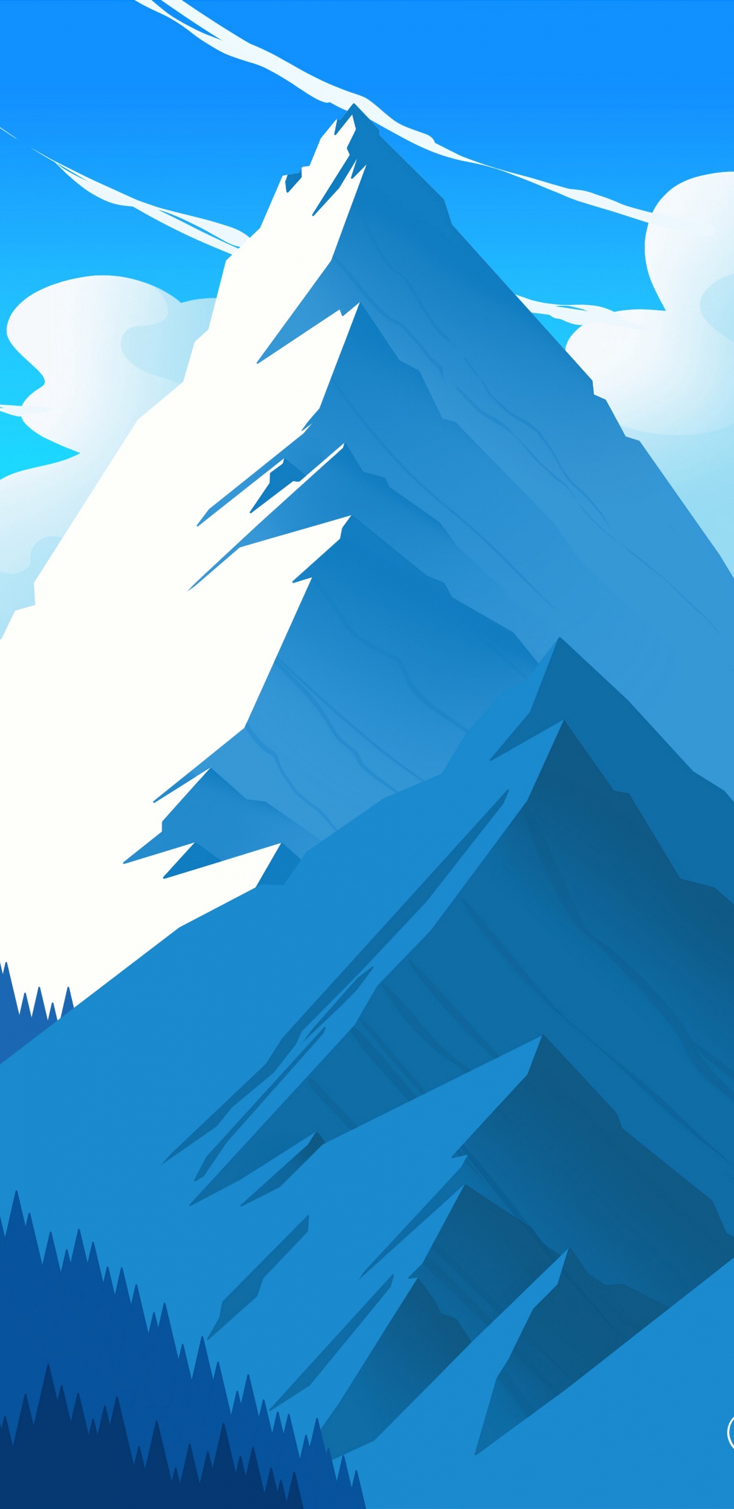 数码艺术, 艺术, 绘画, Azure, 图形设计 壁纸 1440x2960 允许