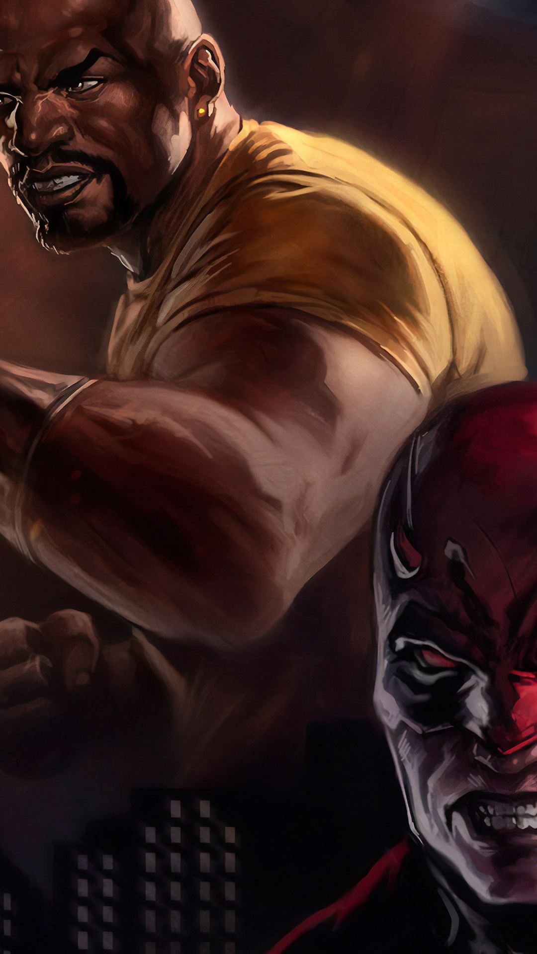 Femme Aux Cheveux Rouges en Robe Blanche Peinture. Wallpaper in 1080x1920 Resolution