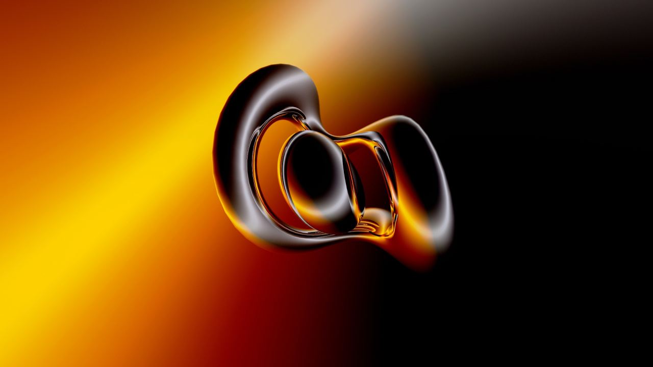 Orange Und Schwarzlicht-Abbildung. Wallpaper in 1280x720 Resolution