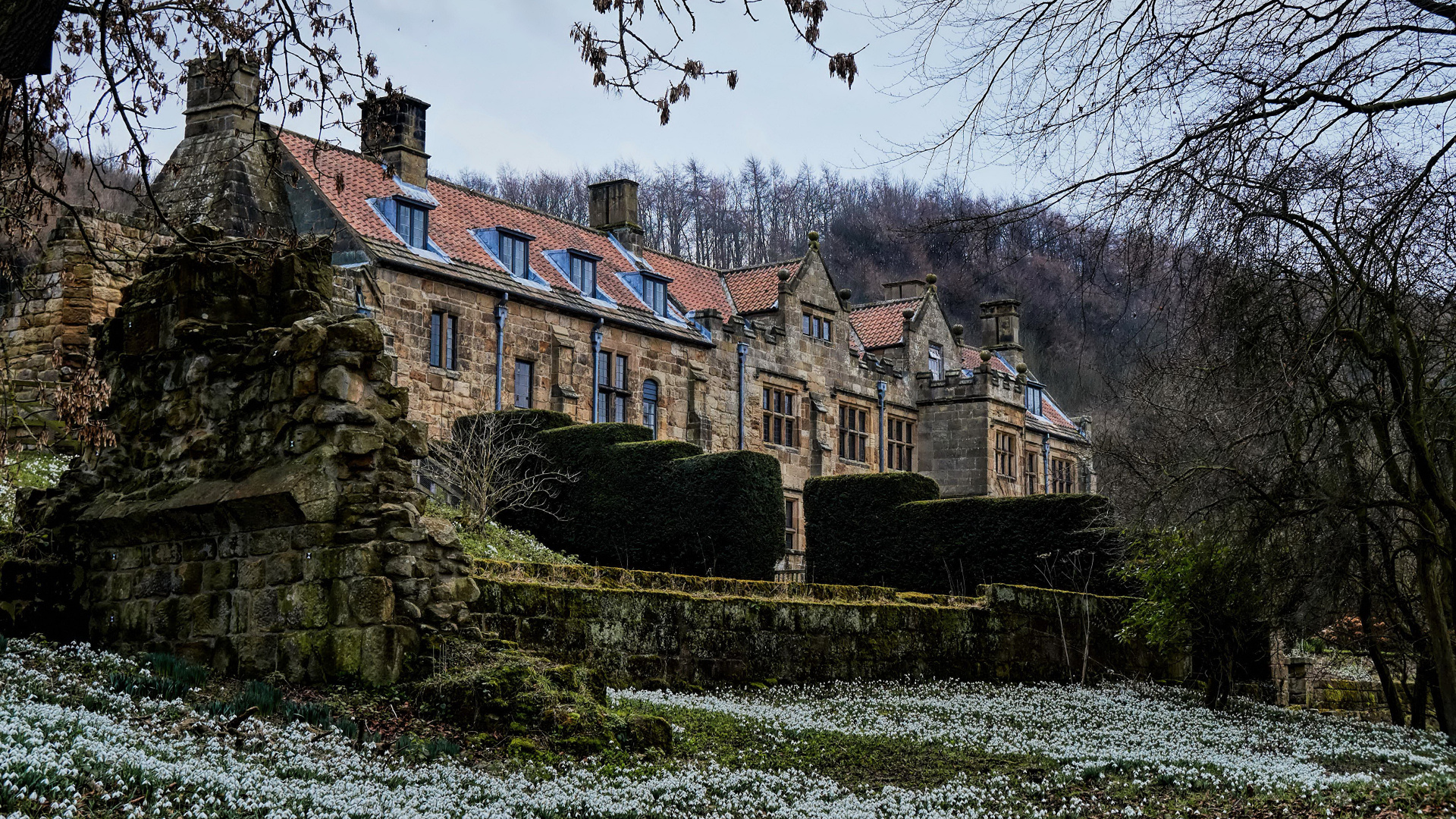 Bâtiment en Béton Brun Près du Champ D'herbe Verte Pendant la Journée. Wallpaper in 1920x1080 Resolution