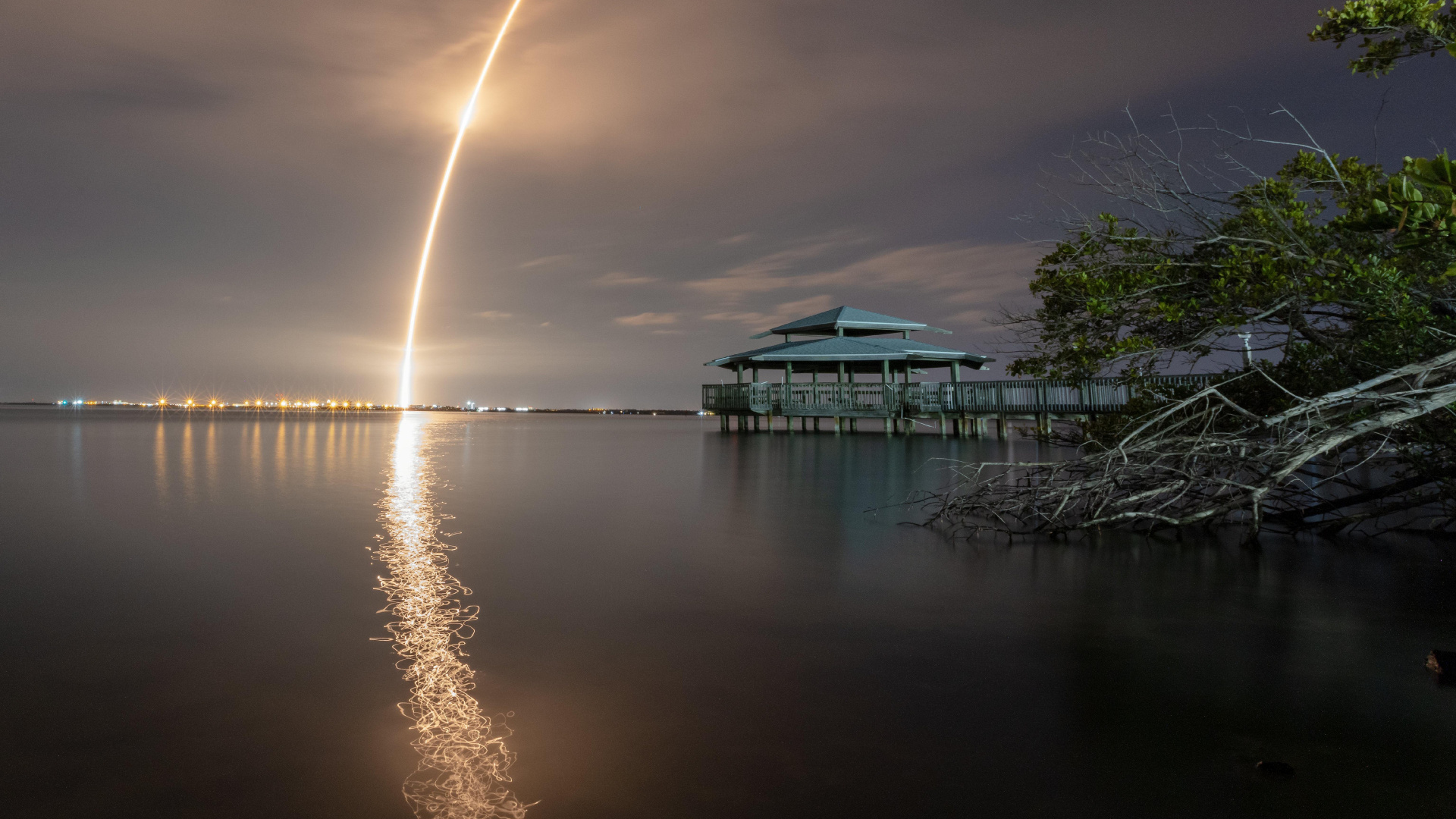 Reflexion, Poster, Starlink, Kunst, Wasser. Wallpaper in 1920x1080 Resolution