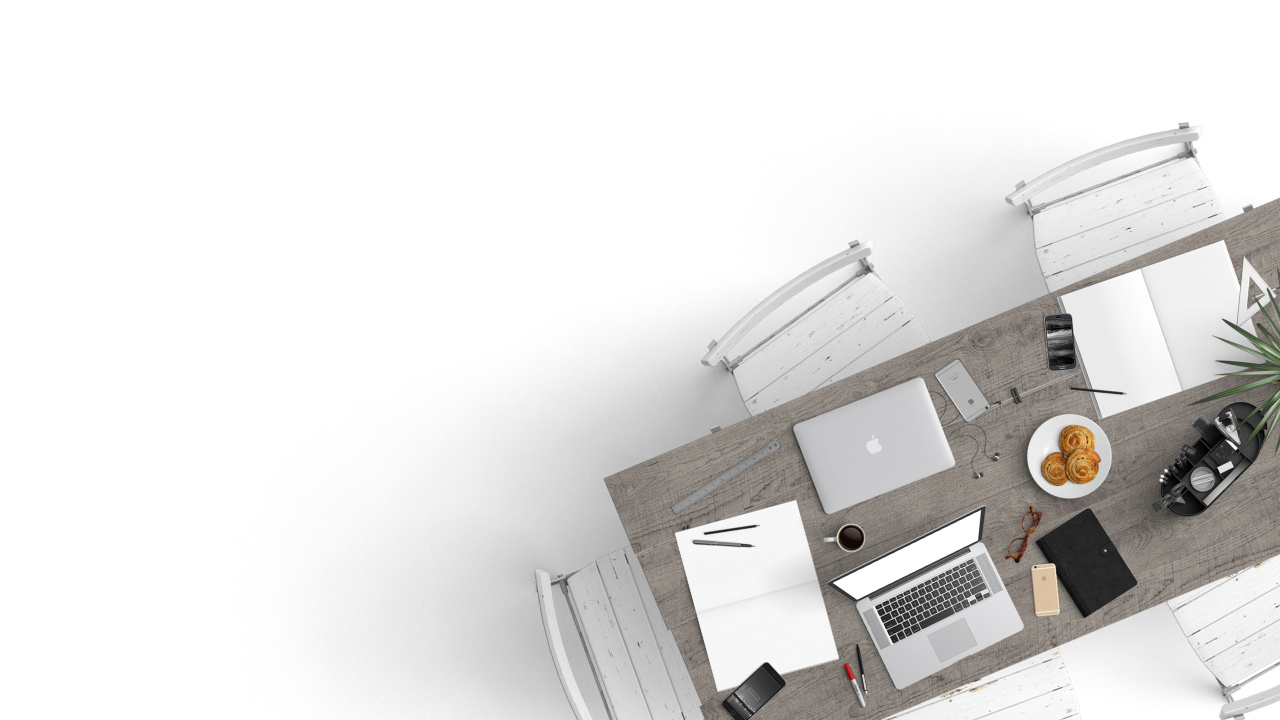 Macbook Pro en Mesa Blanca. Wallpaper in 1280x720 Resolution