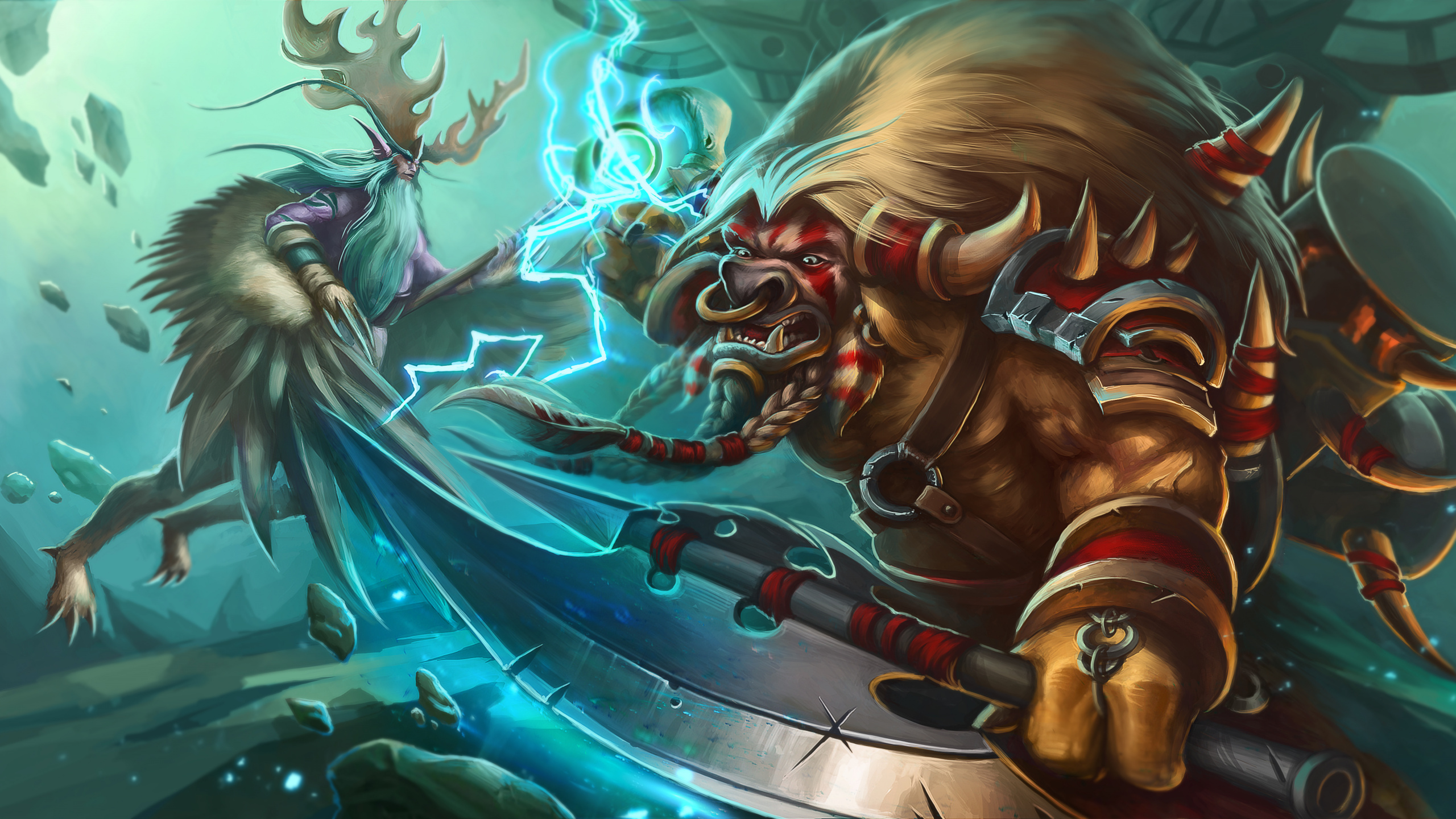 Grafik-design, Action-Abenteuer-Spiel, Malfurion Sturmwut, Mythologie, Fiktiver Charakter. Wallpaper in 2560x1440 Resolution