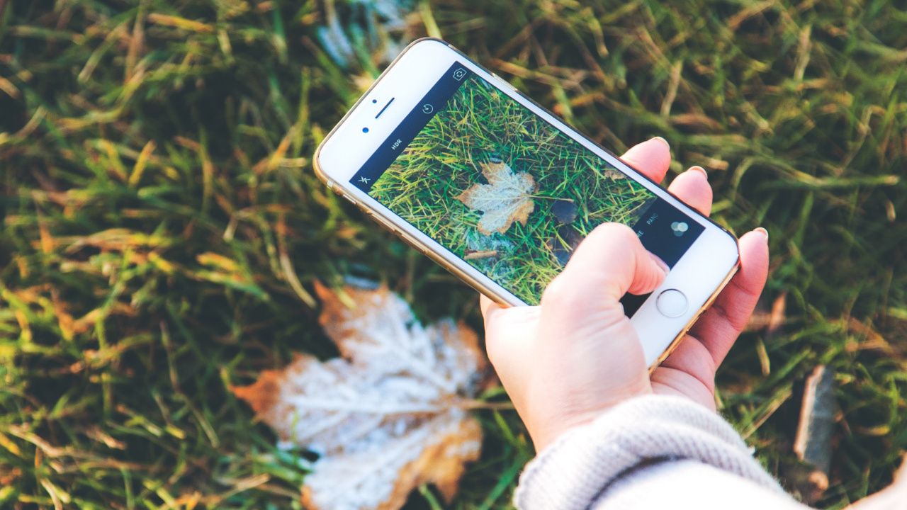 Person Holding Silver Iphone 6. Wallpaper in 1280x720 Resolution