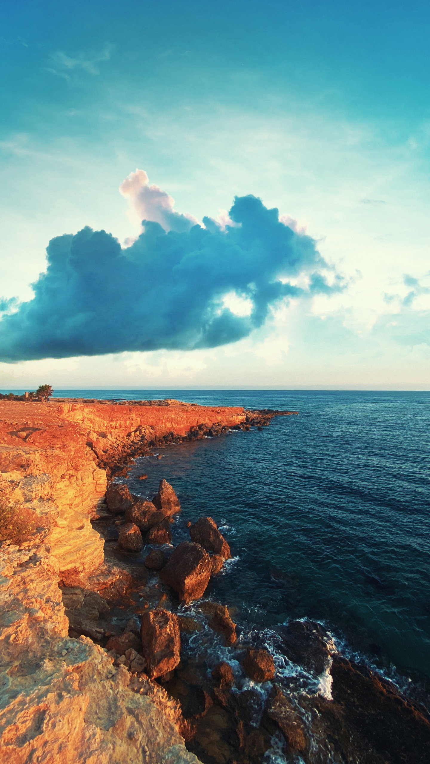 Sea, Cloud, Water, Atmosphere, Water Resources. Wallpaper in 1440x2560 Resolution