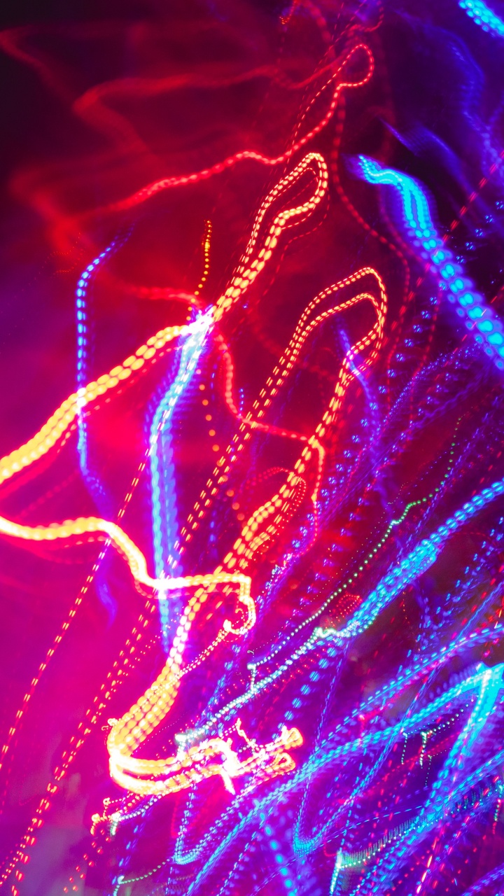 Papel Tapiz Digital de Luz Roja y Azul. Wallpaper in 720x1280 Resolution