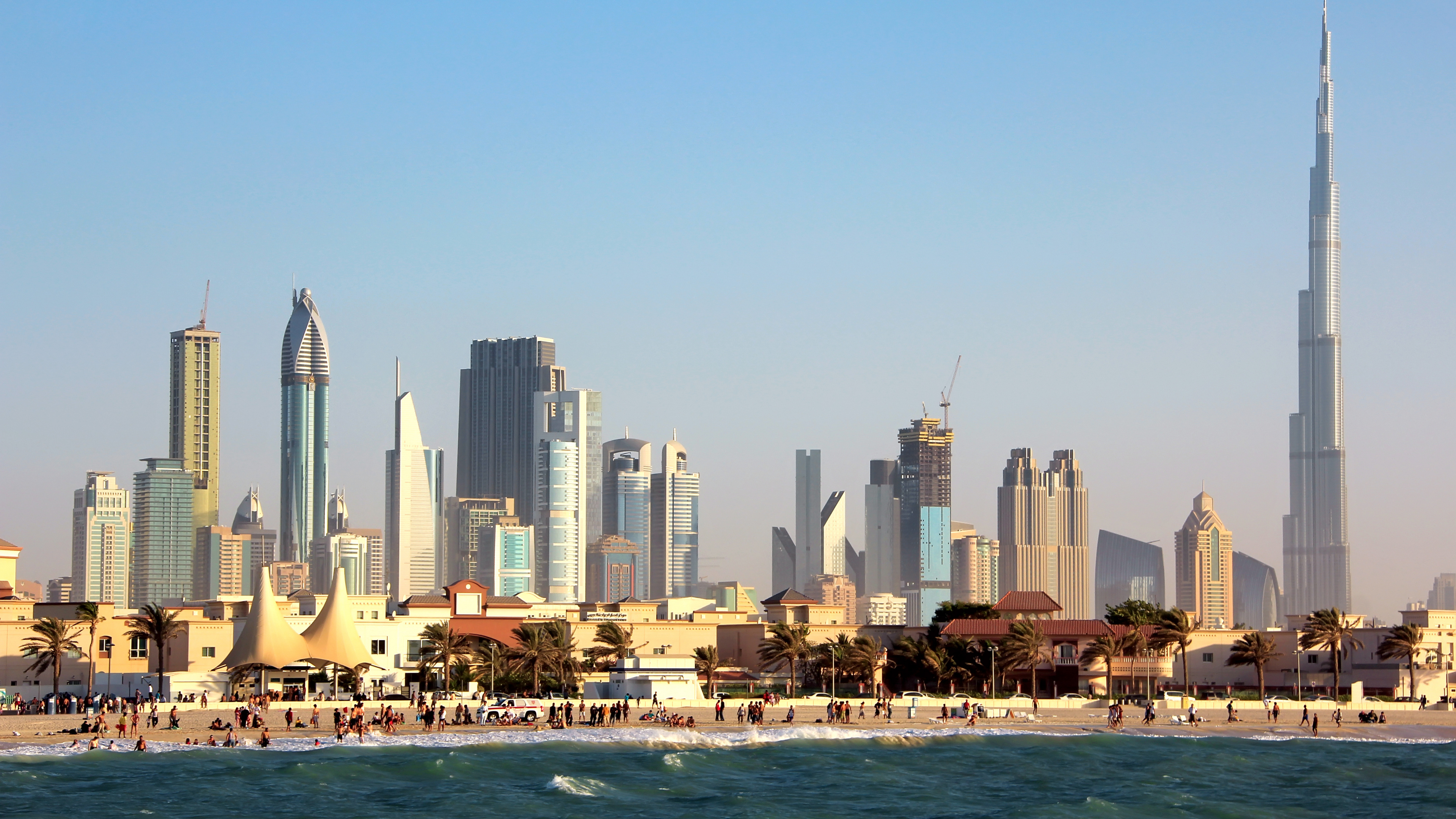 City Skyline Across Body of Water During Daytime. Wallpaper in 3840x2160 Resolution