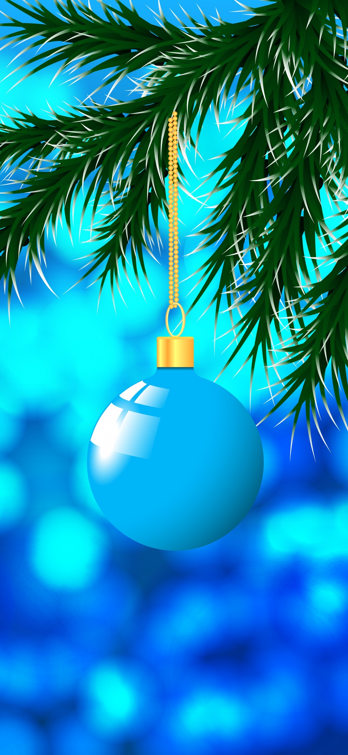 Christmas Day, New Year, New Years Eve, Christmas Ornament, New Year Tree. Wallpaper in 1125x2436 Resolution