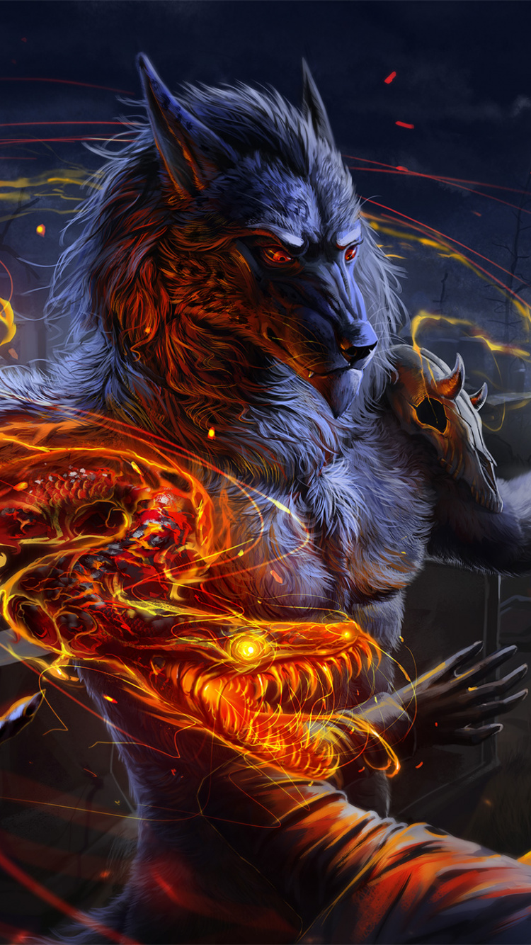 Peinture de Dragon Noir et Marron. Wallpaper in 750x1334 Resolution