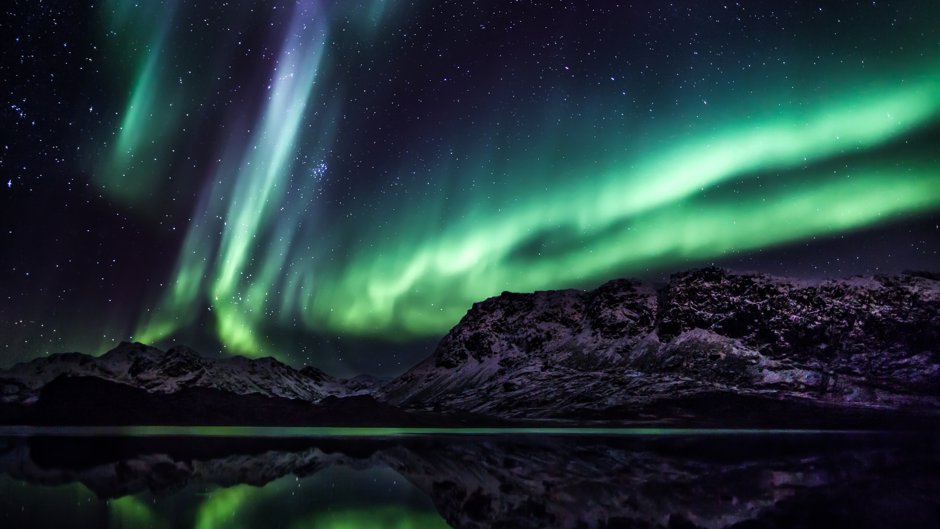 Groenland, Aurora, Voyage, Cercle Arctique, Nature. Wallpaper in 1920x1080 Resolution