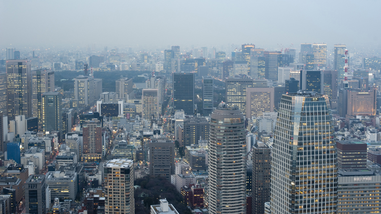 Aerial View of City Buildings During Daytime. Wallpaper in 1280x720 Resolution