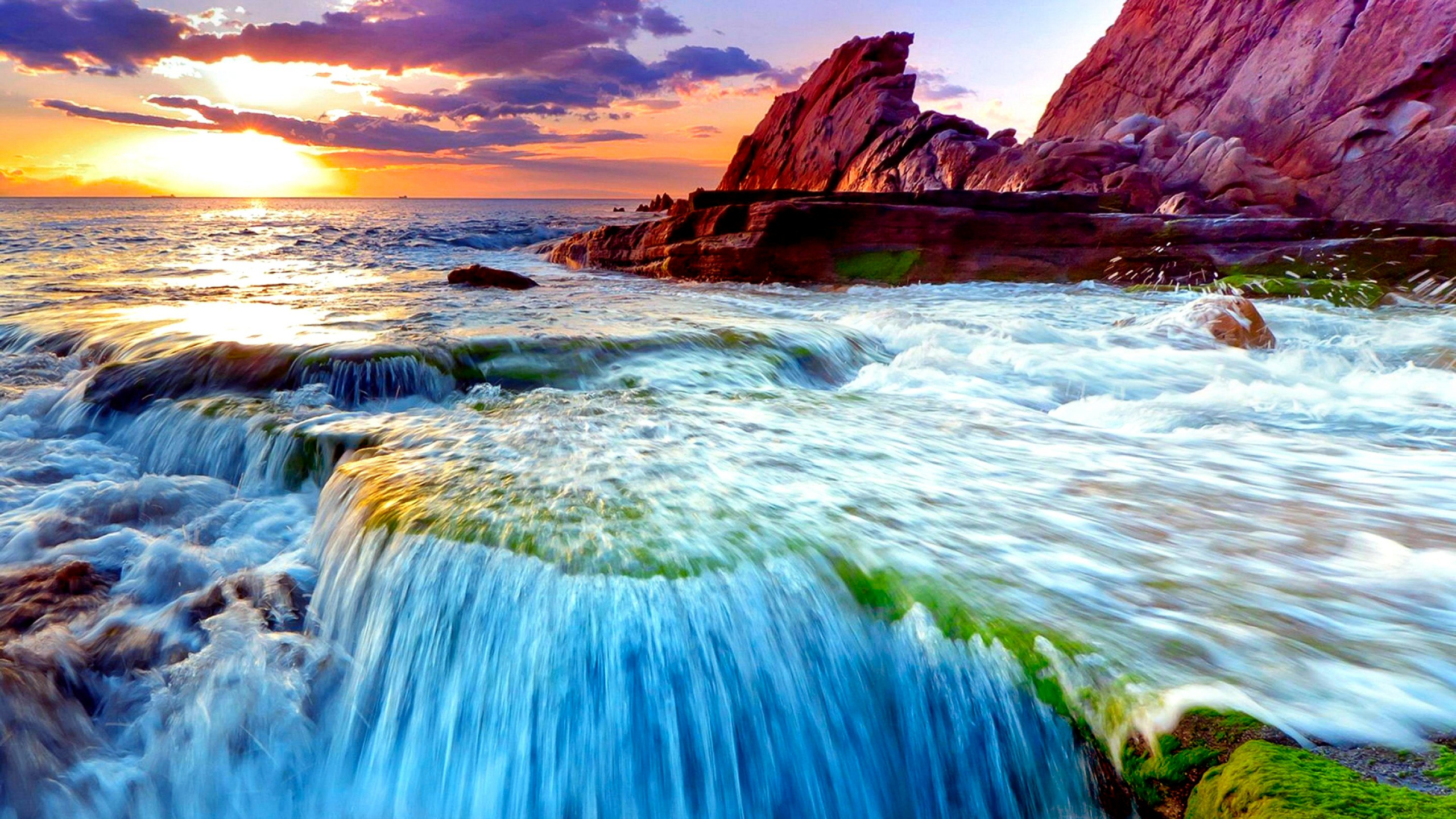 性质, 人体内的水, 海洋, 大海, 岸边 壁纸 2560x1440 允许