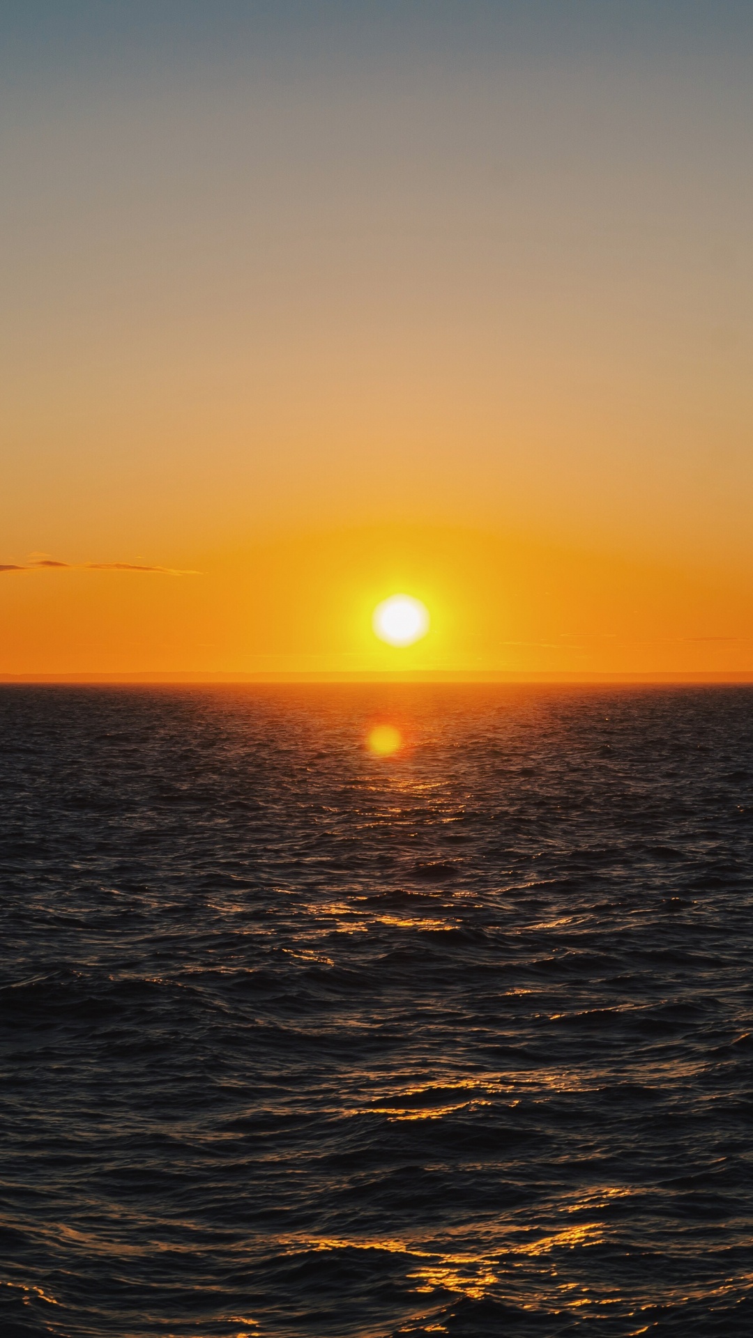 Sonnenuntergang, Meer, Ozean, Sonnenaufgang, Horizont. Wallpaper in 1080x1920 Resolution