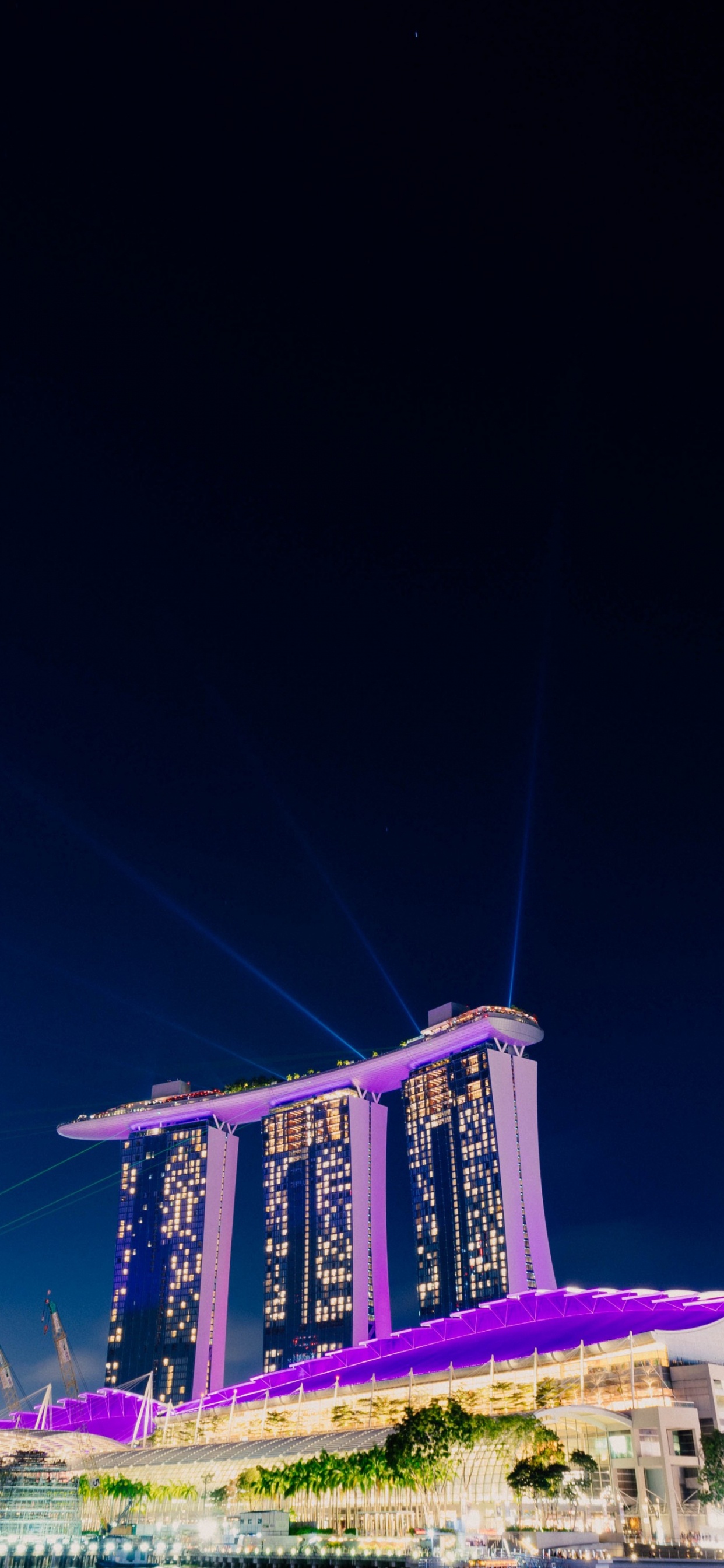 Bâtiment, Purple, Éclairage, Architecture, Paysage Urbain. Wallpaper in 1242x2688 Resolution