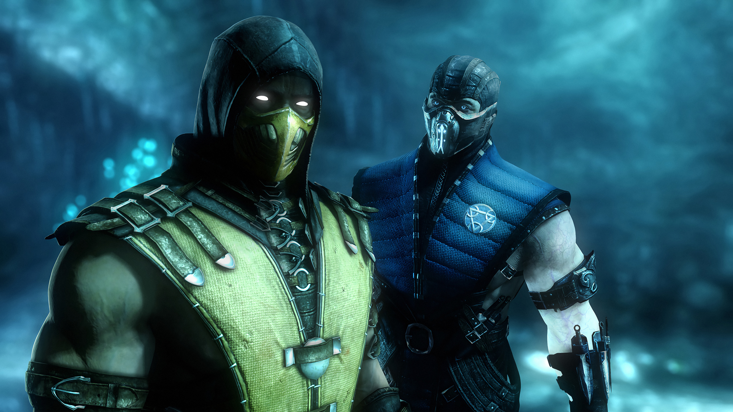 Mortal Kombat x, Mortal Kombat 11, Escorpión, Composición Digital, Pel. Wallpaper in 2560x1440 Resolution