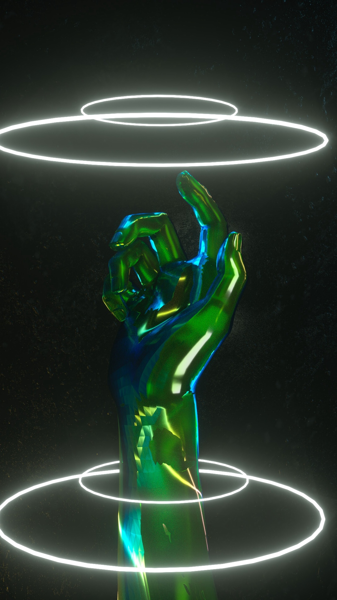 Grün-schwarze Drachenfigur. Wallpaper in 1080x1920 Resolution