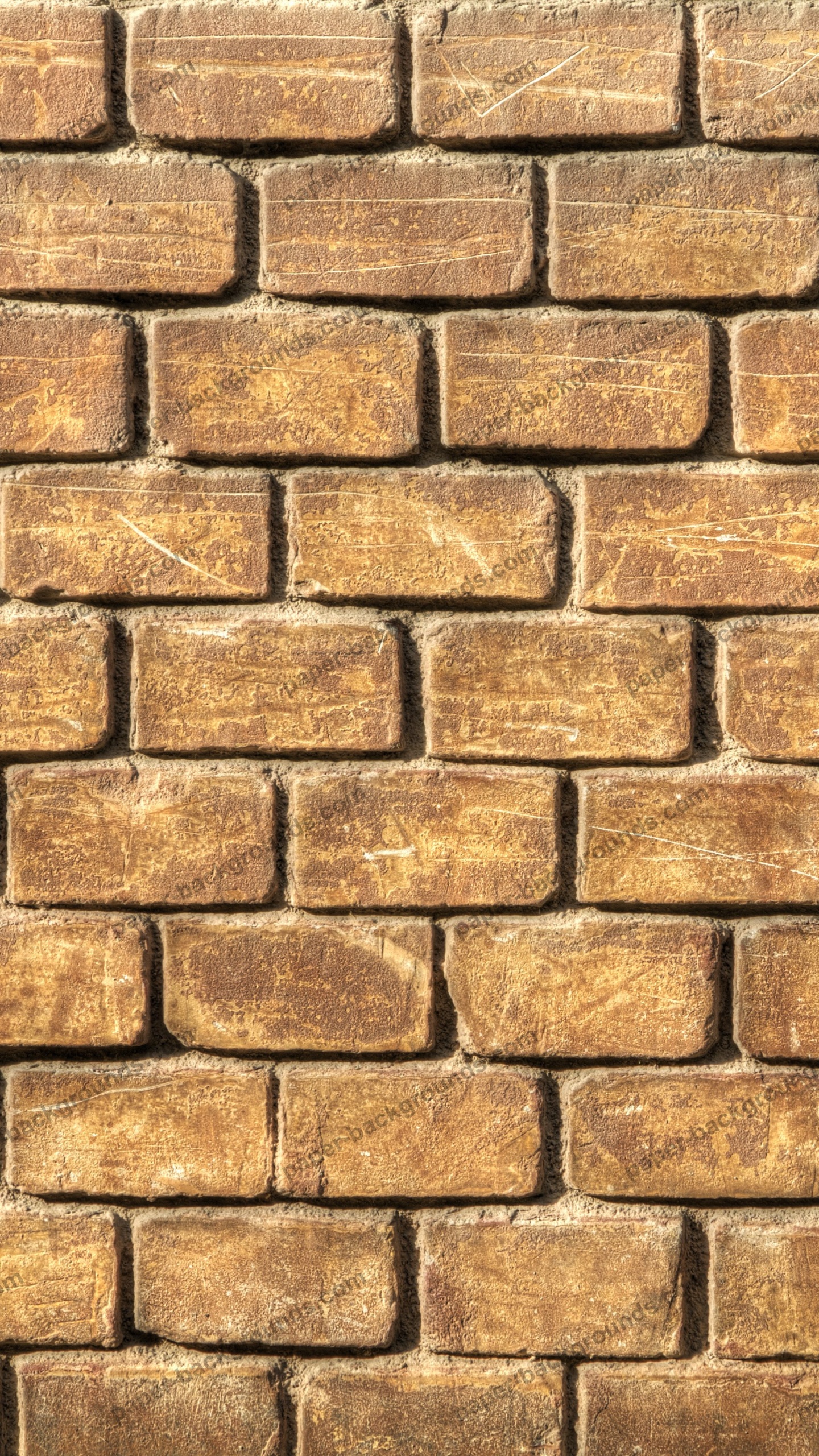 Pared de Ladrillo Marrón y Negro. Wallpaper in 1440x2560 Resolution