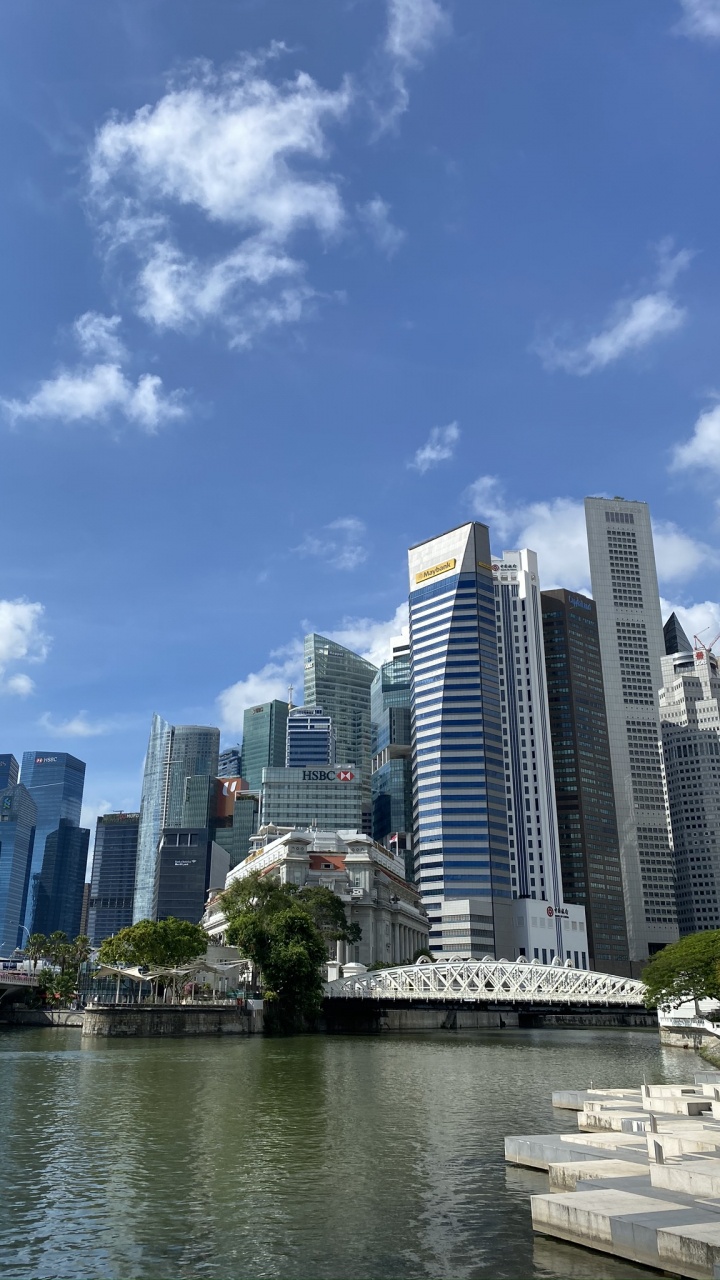 Singapore, Tower Block, Daytime, City, Cloud. Wallpaper in 720x1280 Resolution