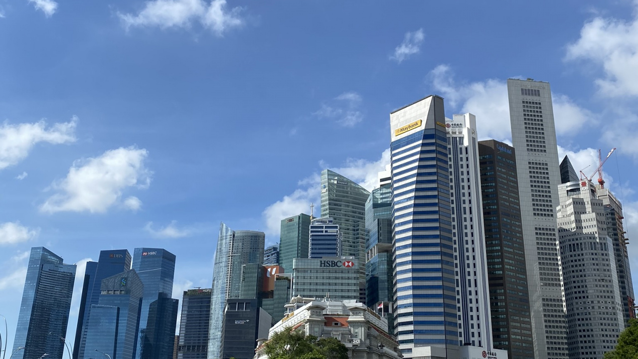 Singapur, Torre de Bloques, Agua, Área Urbana, Arquitectura. Wallpaper in 1280x720 Resolution