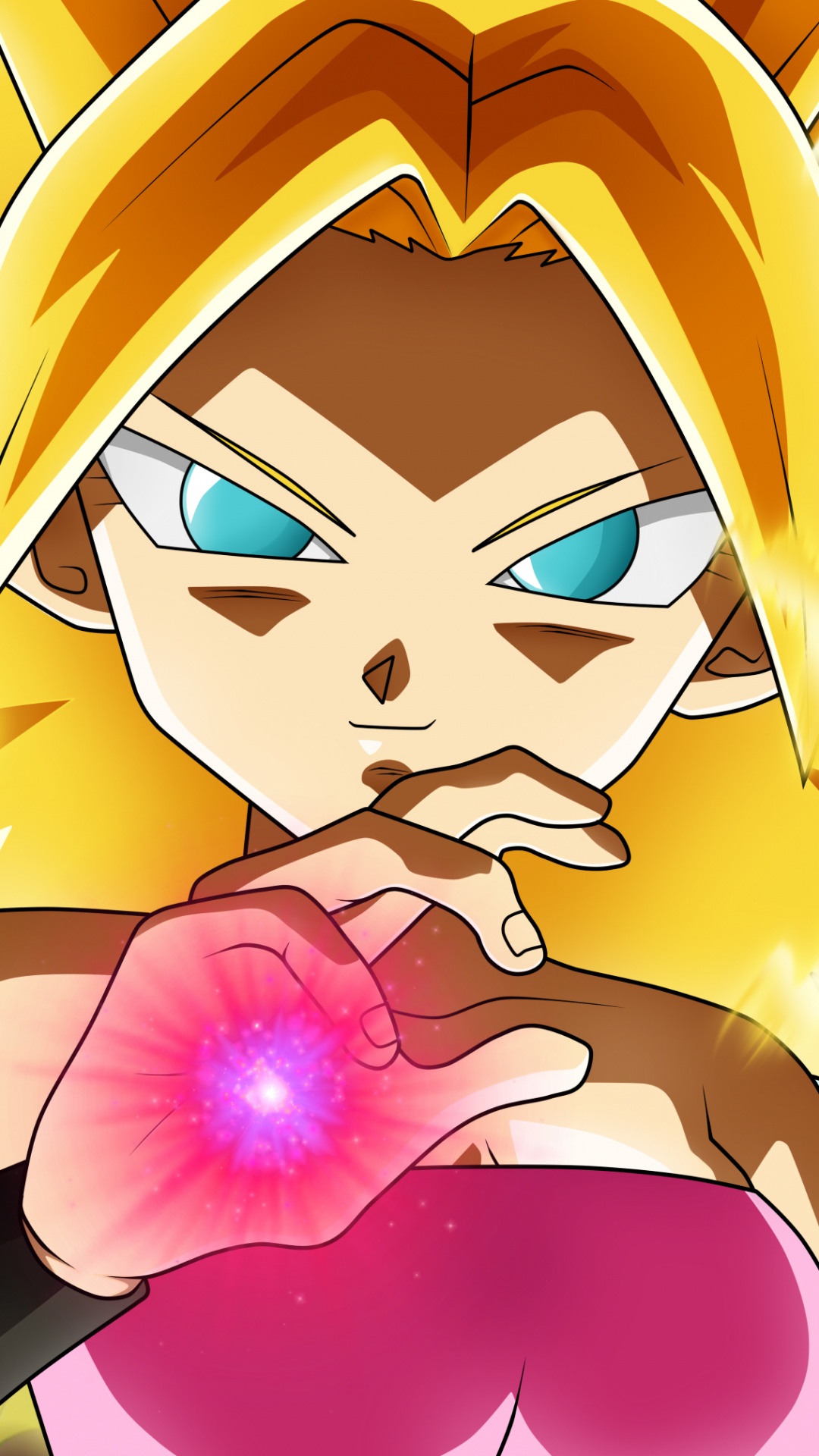 Personaje de Anime de Chica de Pelo Amarillo. Wallpaper in 1080x1920 Resolution