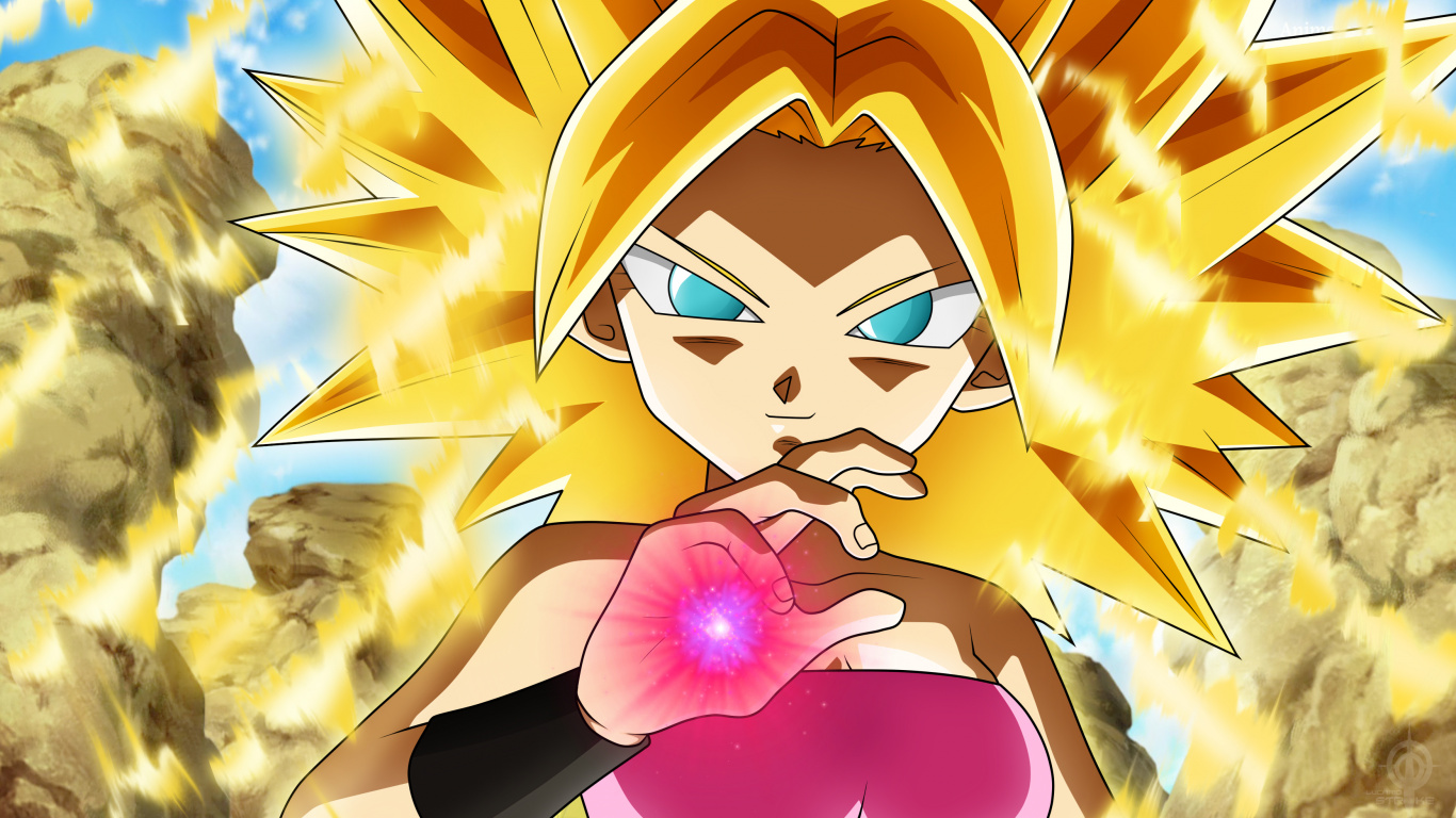 Personaje de Anime de Chica de Pelo Amarillo. Wallpaper in 1366x768 Resolution