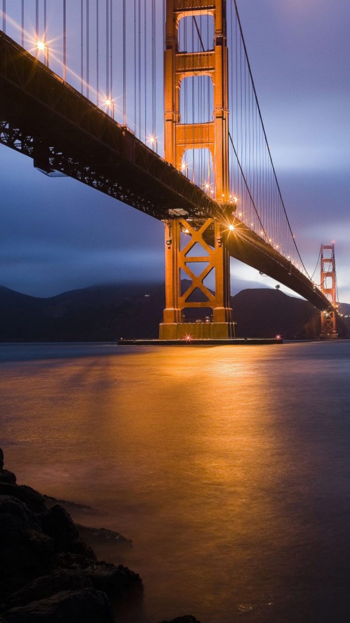 Pont du Golden Gate San Francisco Californie. Wallpaper in 720x1280 Resolution