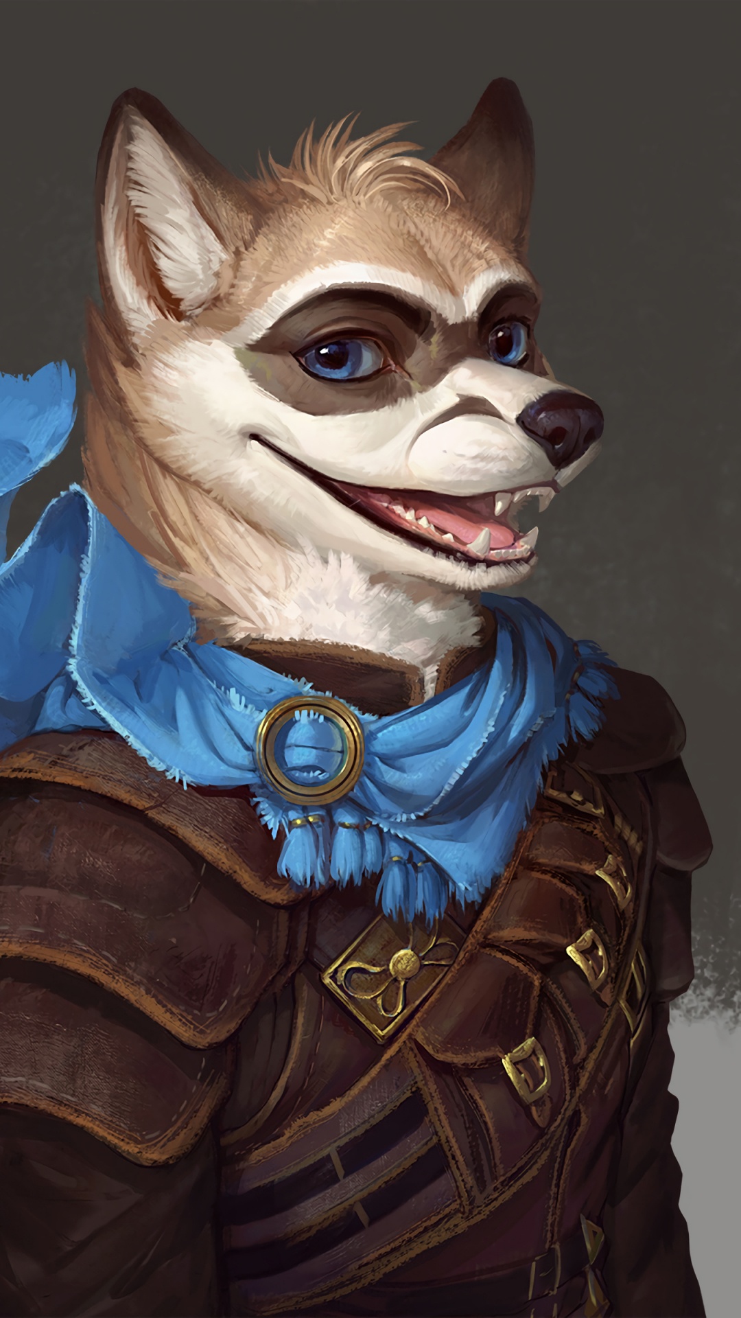 Personaje de Dibujos Animados de Zorro Marrón y Blanco. Wallpaper in 1080x1920 Resolution