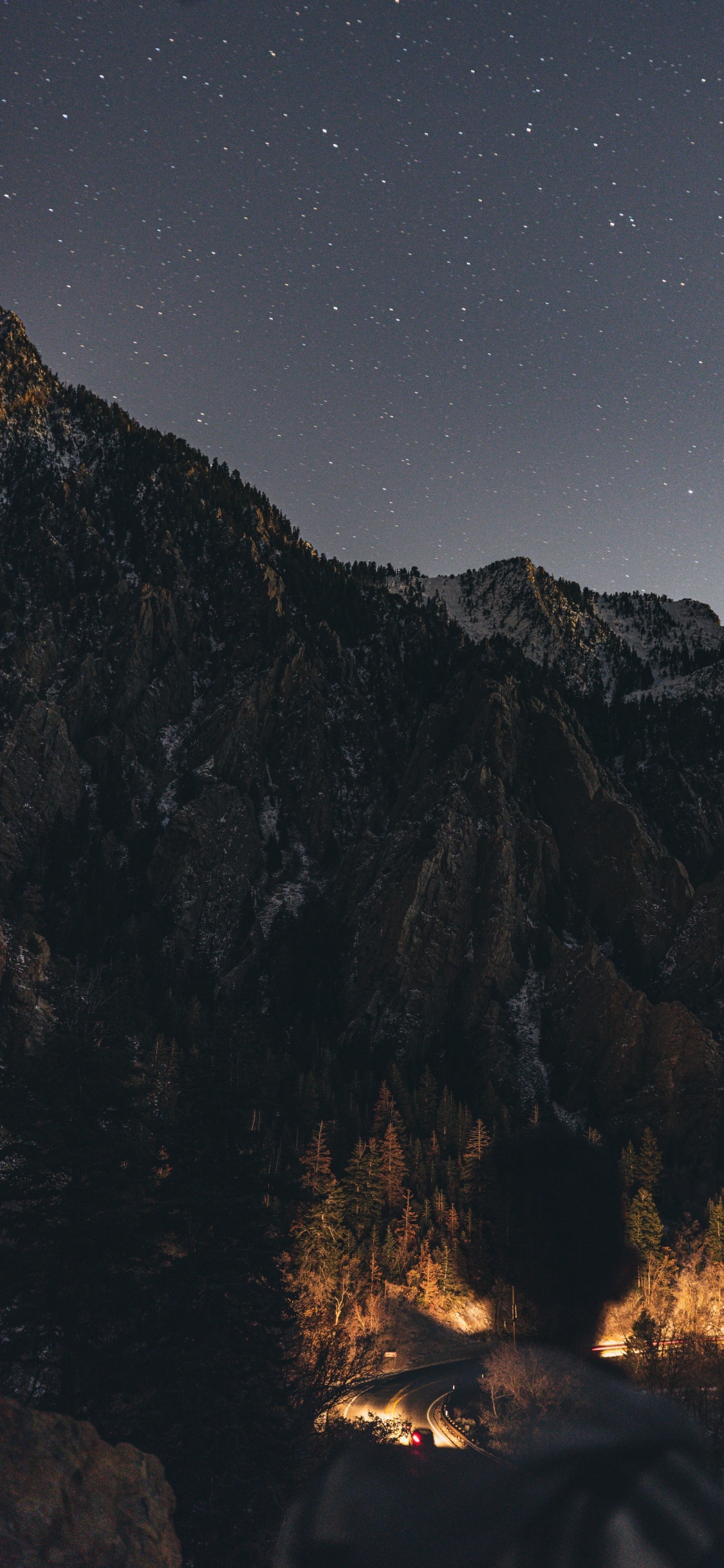 Nature, Earth, Atmosphere, Mountain, Black. Wallpaper in 1125x2436 Resolution