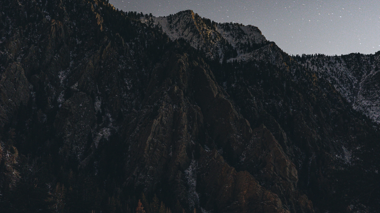 Nature, Earth, Atmosphere, Mountain, Black. Wallpaper in 1280x720 Resolution