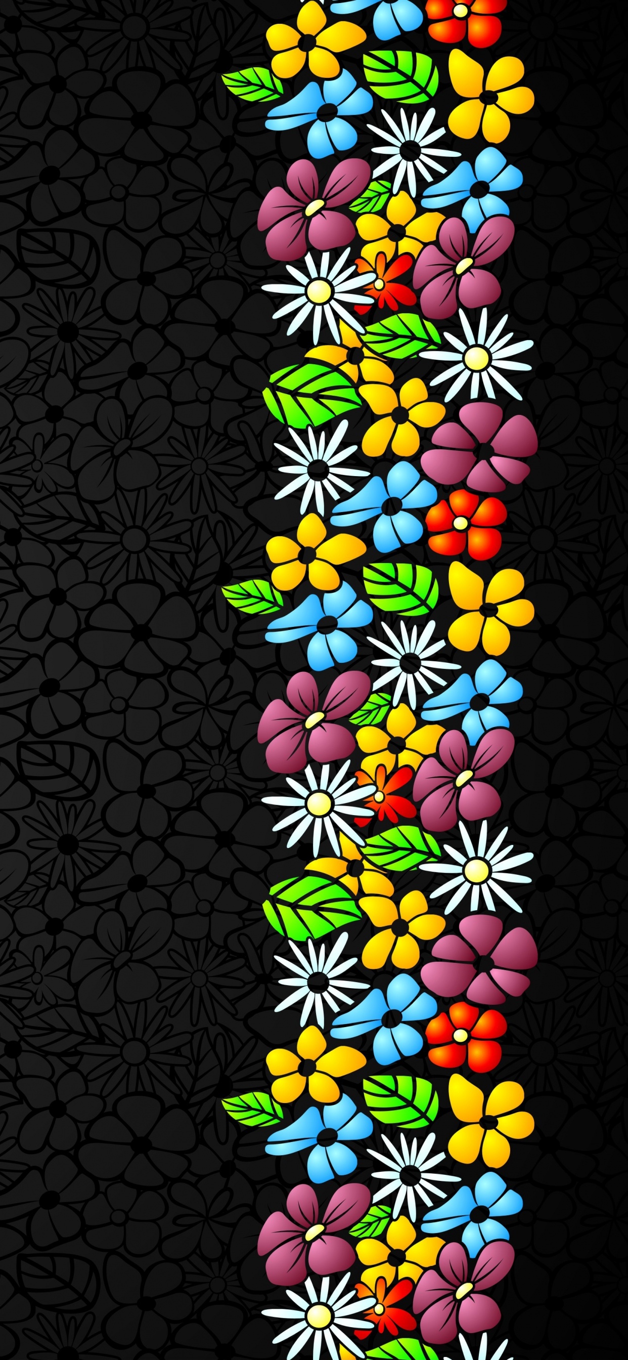 Ilustración de Corazón Blanco y Negro. Wallpaper in 1242x2688 Resolution