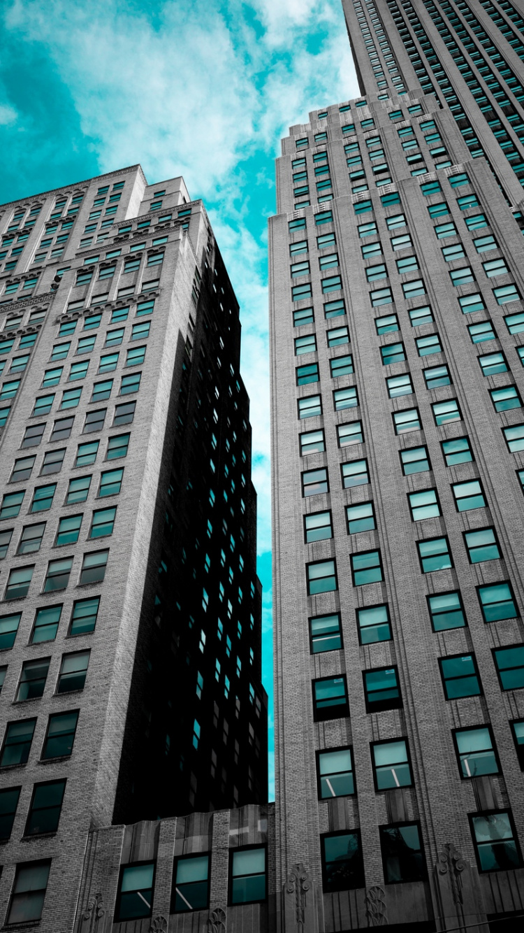 Riverwalk, Bryant Park, Architecture, Building, Cloud. Wallpaper in 750x1334 Resolution