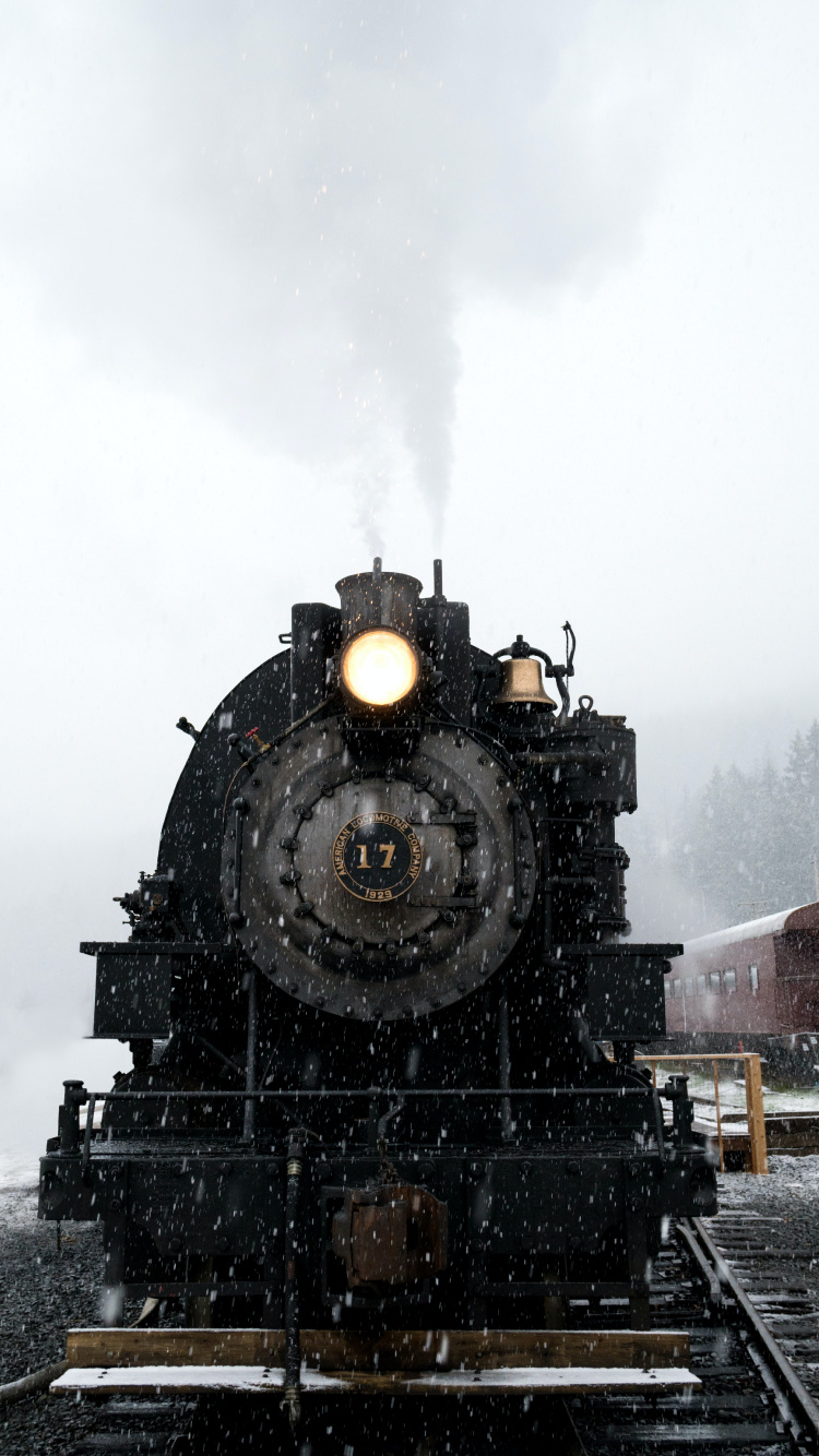 Aesthetic Harry Potter Winter Icons, Harry Potter, Wizarding World, Train, Cloud. Wallpaper in 750x1334 Resolution