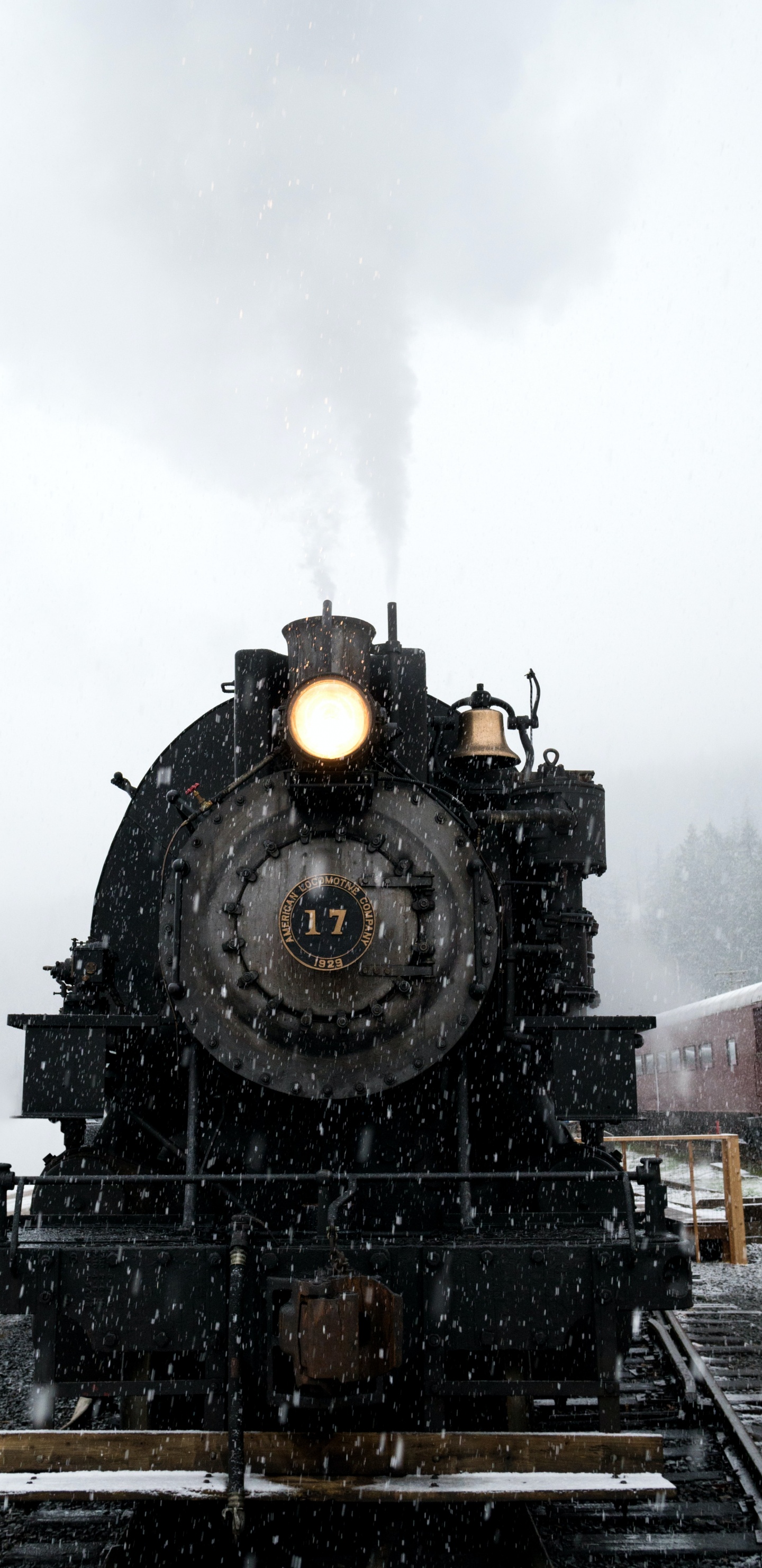 Ästhetische Harry Potter Winterikonen, Harry Potter, Zauberwelt, Zug, Cloud. Wallpaper in 1440x2960 Resolution