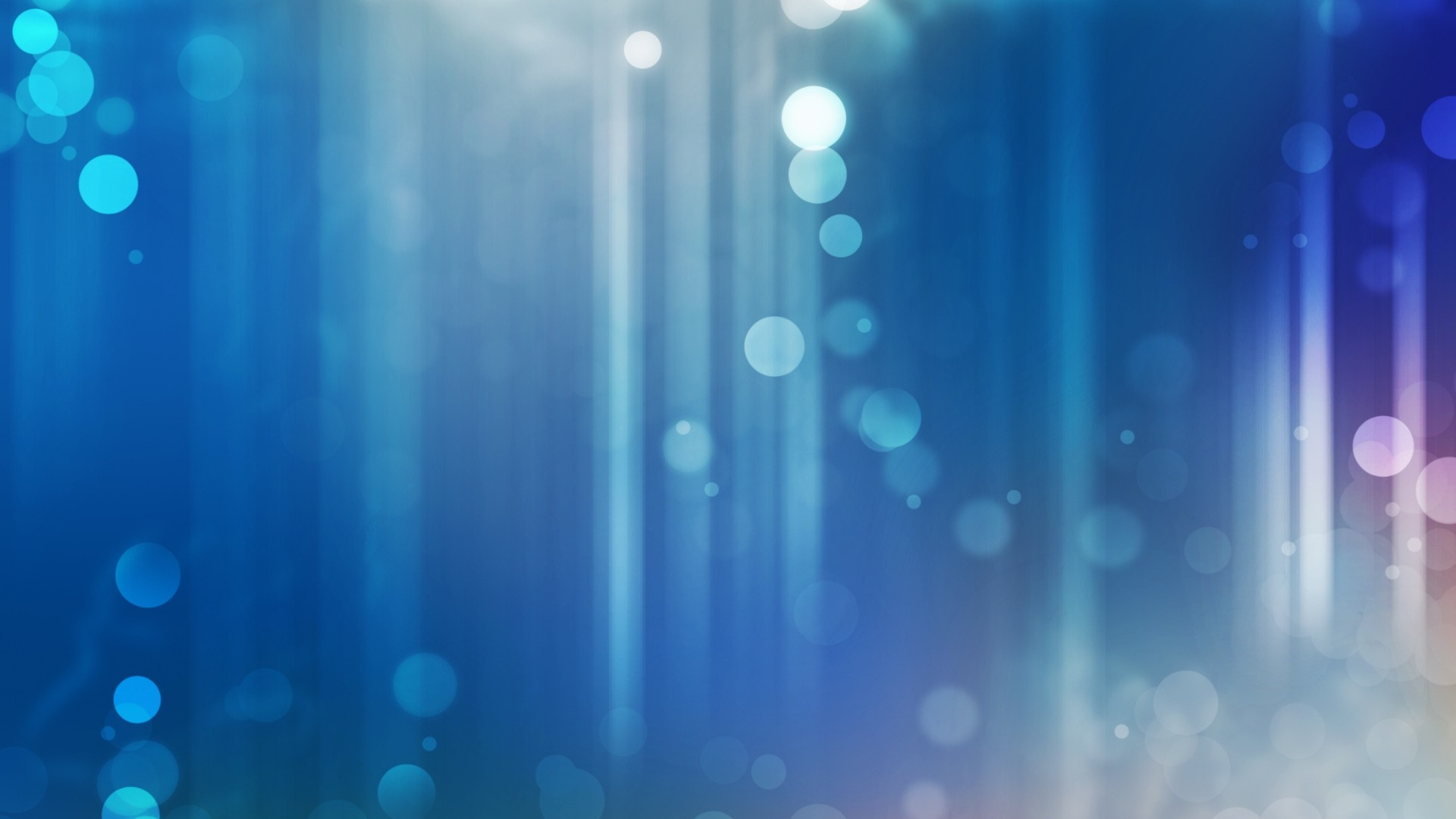 Lumières Bokeh Bleues et Blanches. Wallpaper in 1920x1080 Resolution