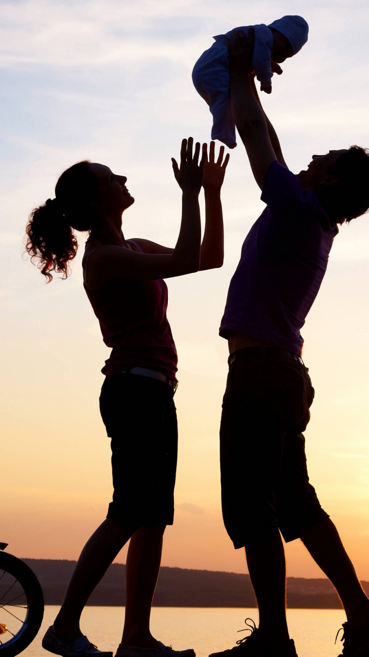 Family, Fun, Sky, Parent, Thought. Wallpaper in 750x1334 Resolution