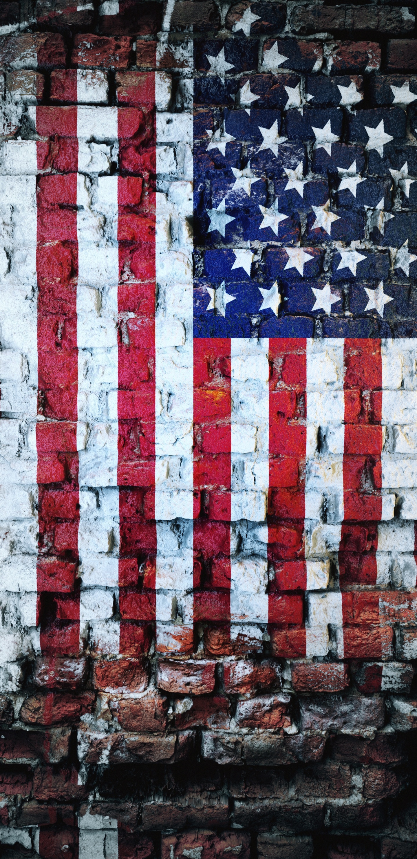 Wall, Rectangle, Flag of The United States, World, Textile. Wallpaper in 1440x2960 Resolution