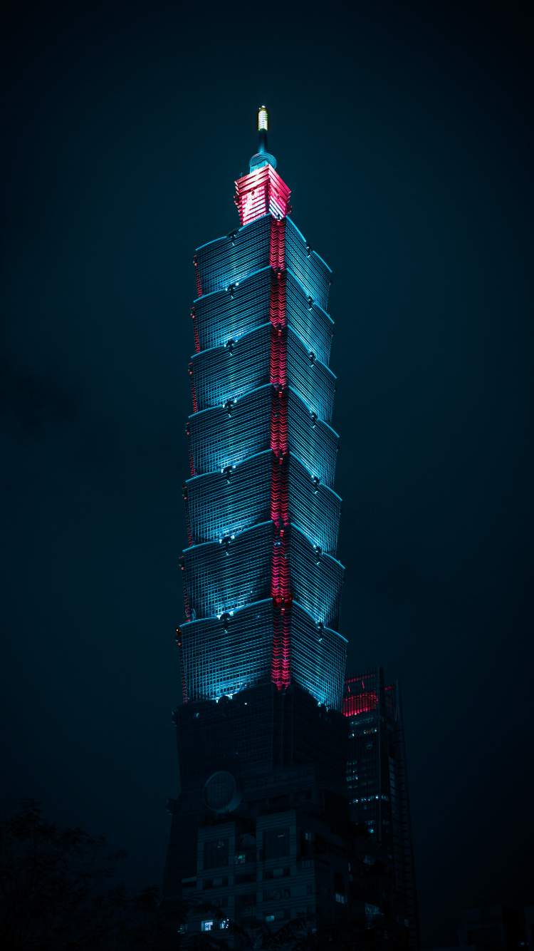 Observatorio Taipei 101, Edificio, Torre, el Taipei 101, Empire State Building. Wallpaper in 750x1334 Resolution