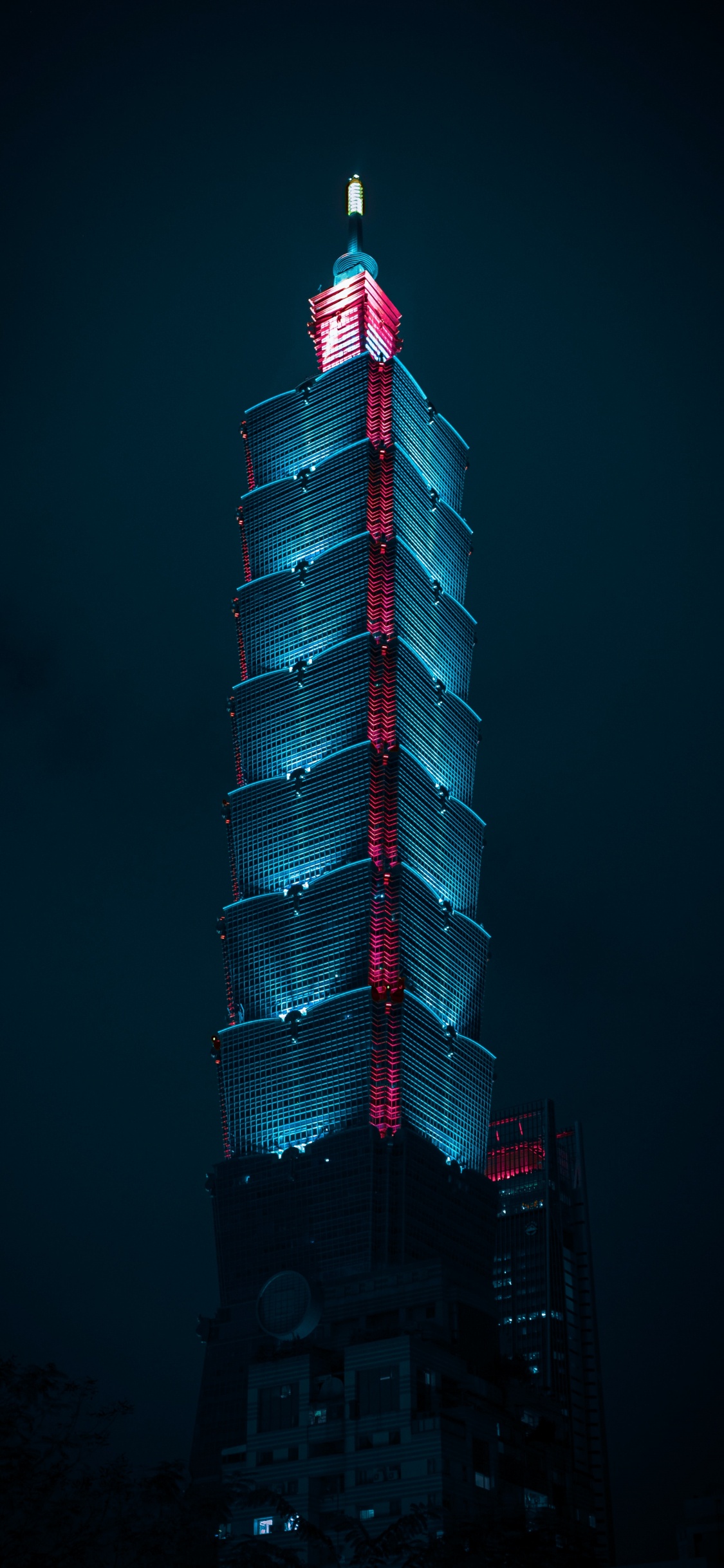 Observatorium Taipei 101, Wolkenkratzer, Gebäude, Tower, Taipei 101. Wallpaper in 1125x2436 Resolution