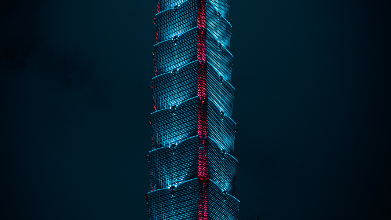 Observatorium Taipei 101, Wolkenkratzer, Gebäude, Tower, Taipei 101. Wallpaper in 1280x720 Resolution