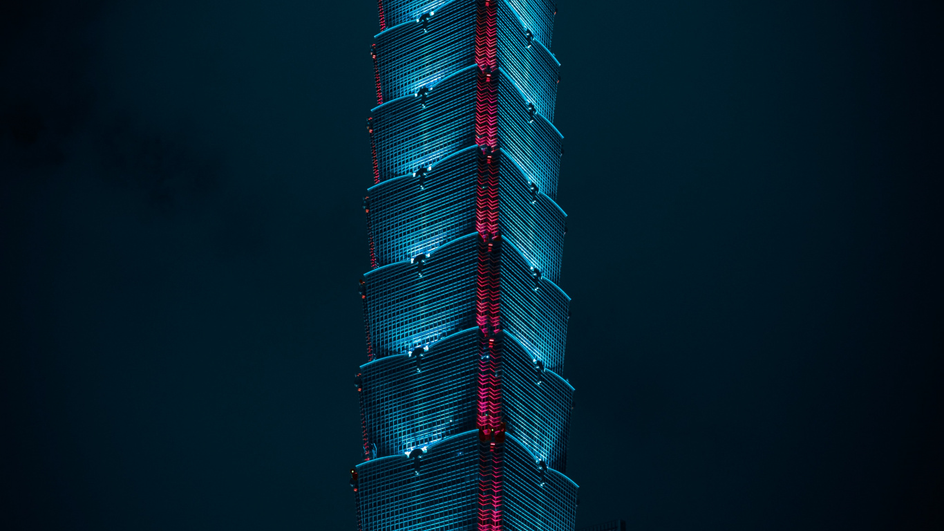 Observatorium Taipei 101, Wolkenkratzer, Gebäude, Tower, Taipei 101. Wallpaper in 1366x768 Resolution